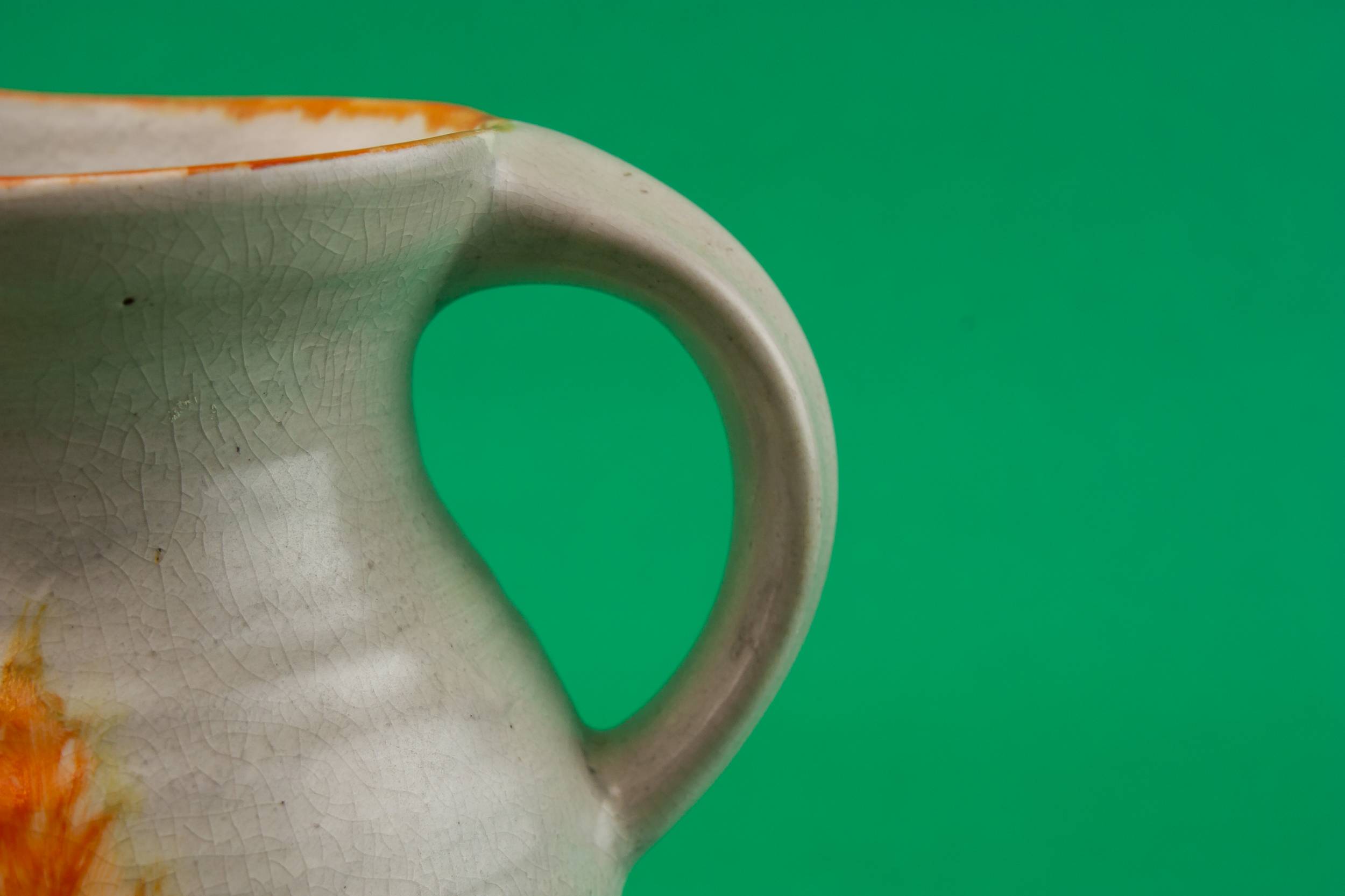 Spectacular Vintage Abstract — Orange water jug 3