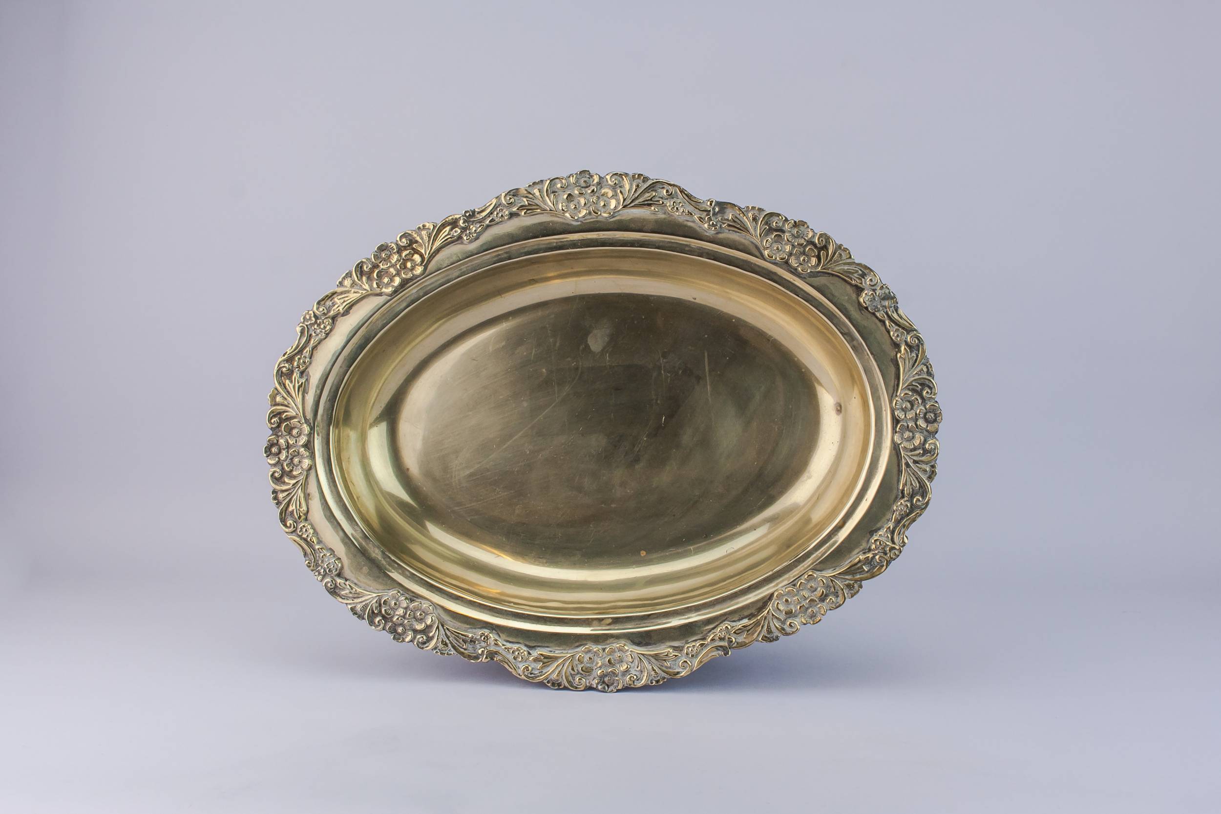 Vintage Large Floral — Art Deco serving bowl