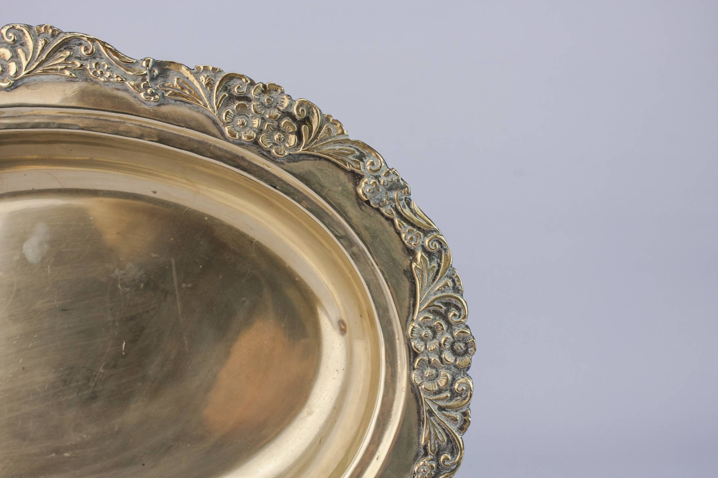 Vintage Large Floral — Art Deco serving bowl 1