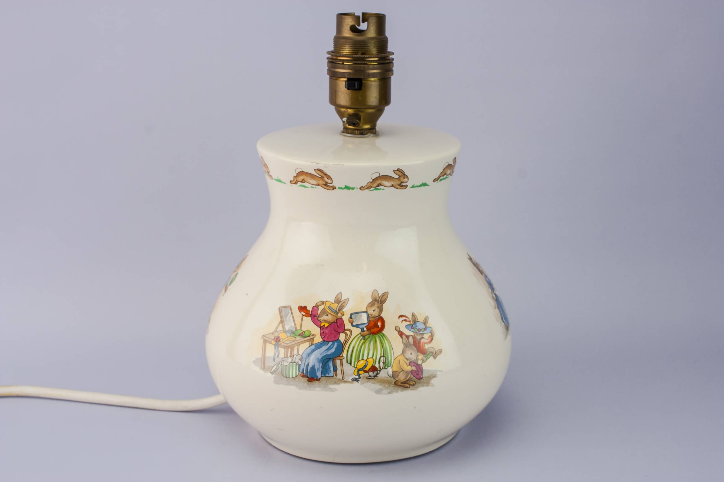 Modernist Medium Ceramic — Bunnykins table lamp