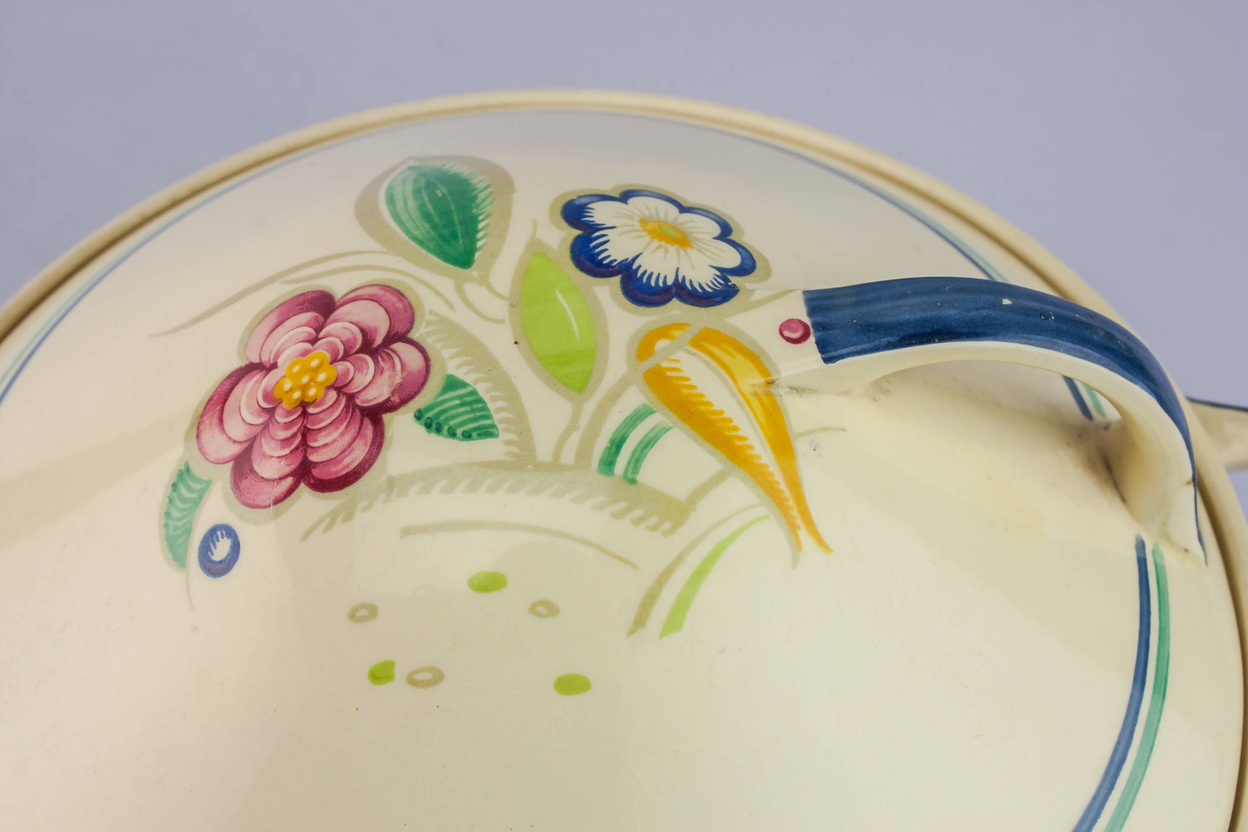 Pottery Art Deco — Art Deco pottery tureen 2