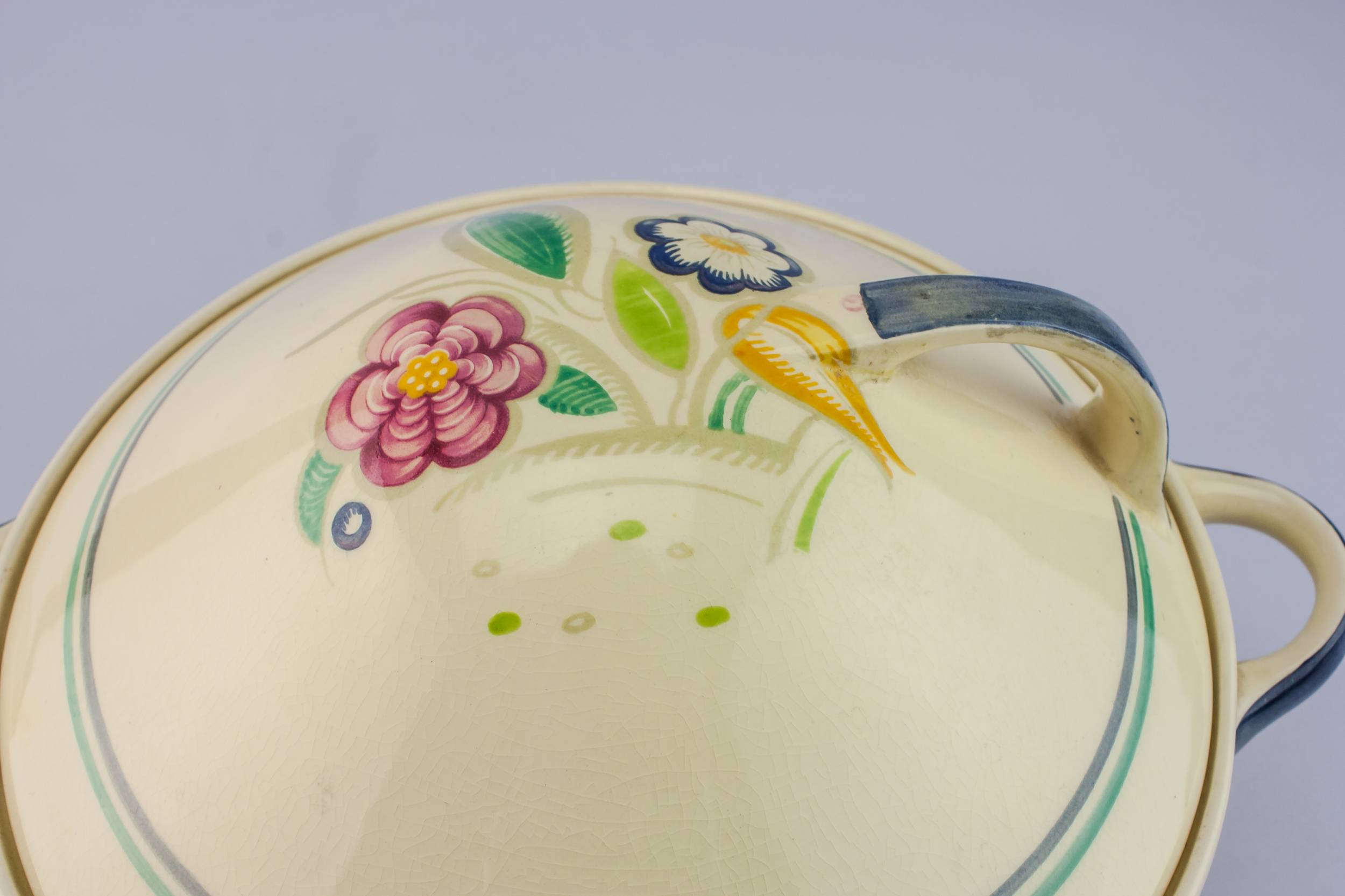 Vintage Elegant Floral — Susie Cooper pottery tureen 1
