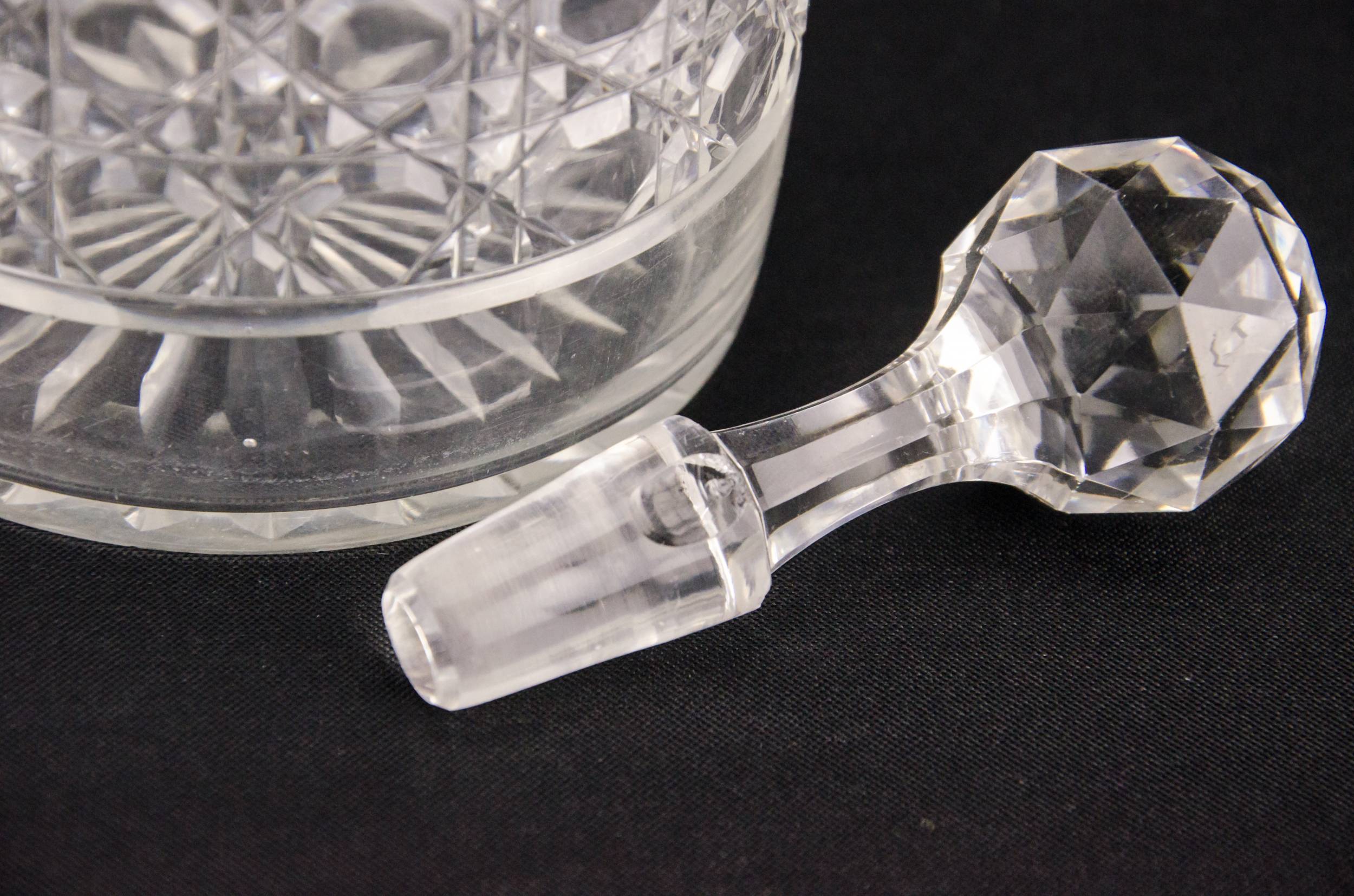 Cut Glass Crystal — Cut glass sherry decanter 1