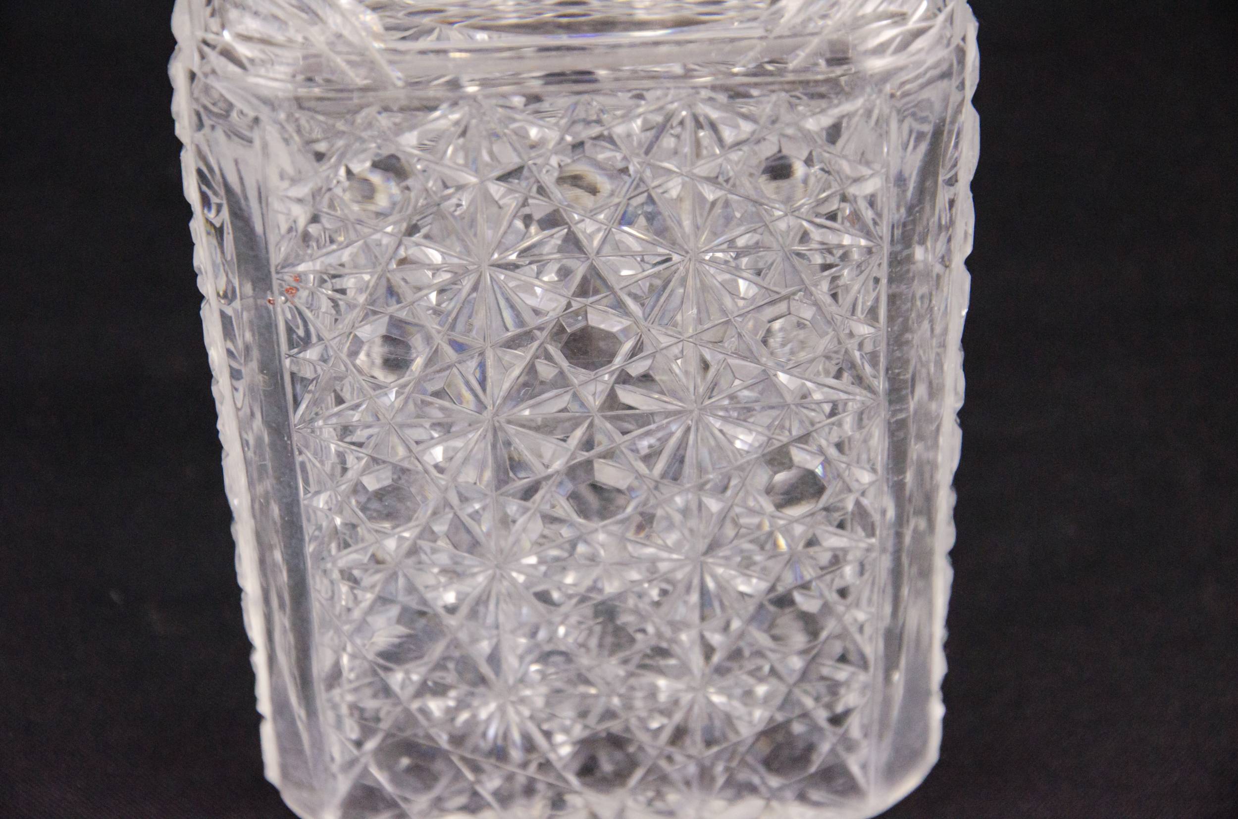 Set Vintage Whisky — 3 cut glass decanters 5
