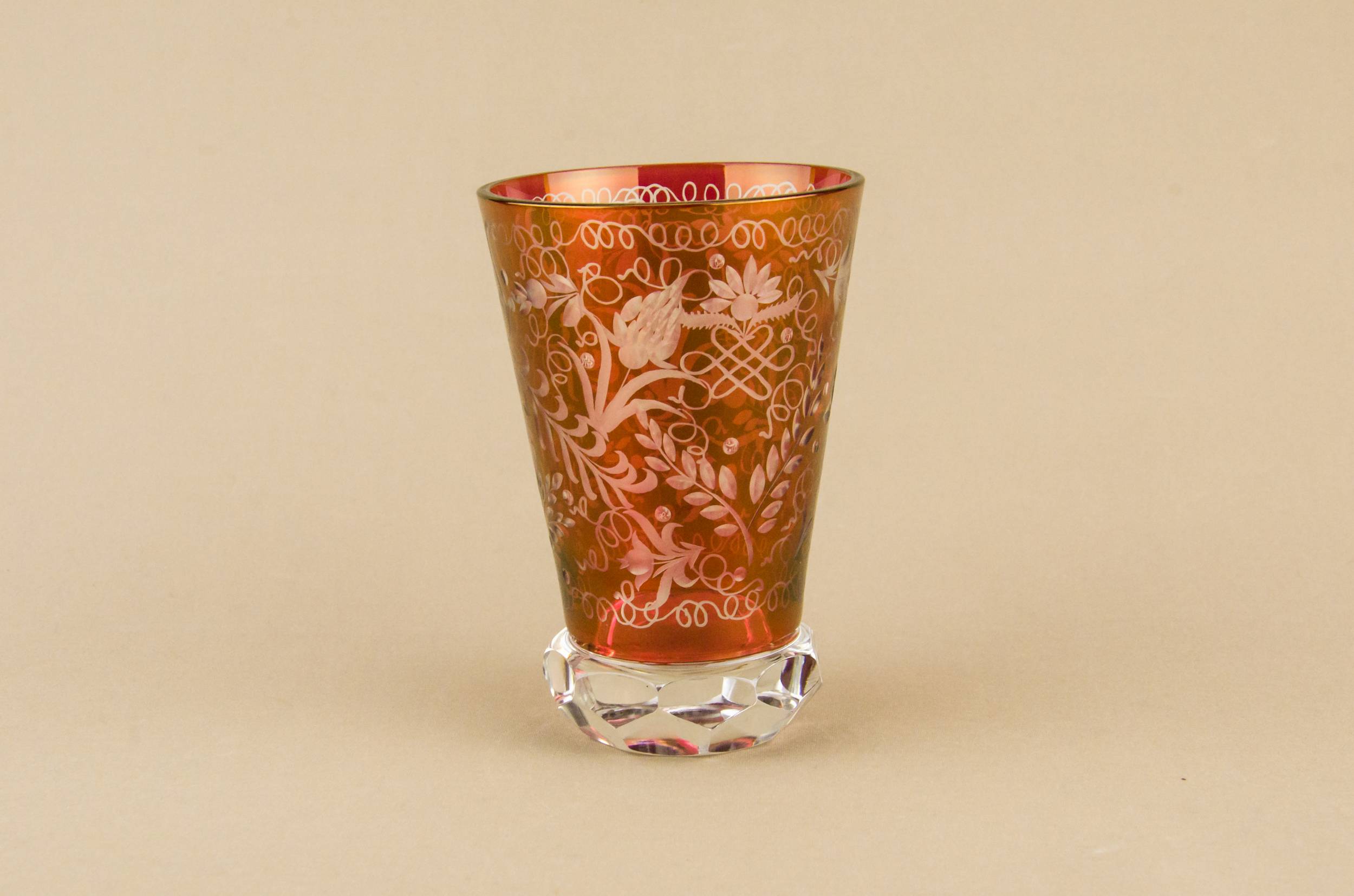 Red Vintage Large — Red whisky glass
