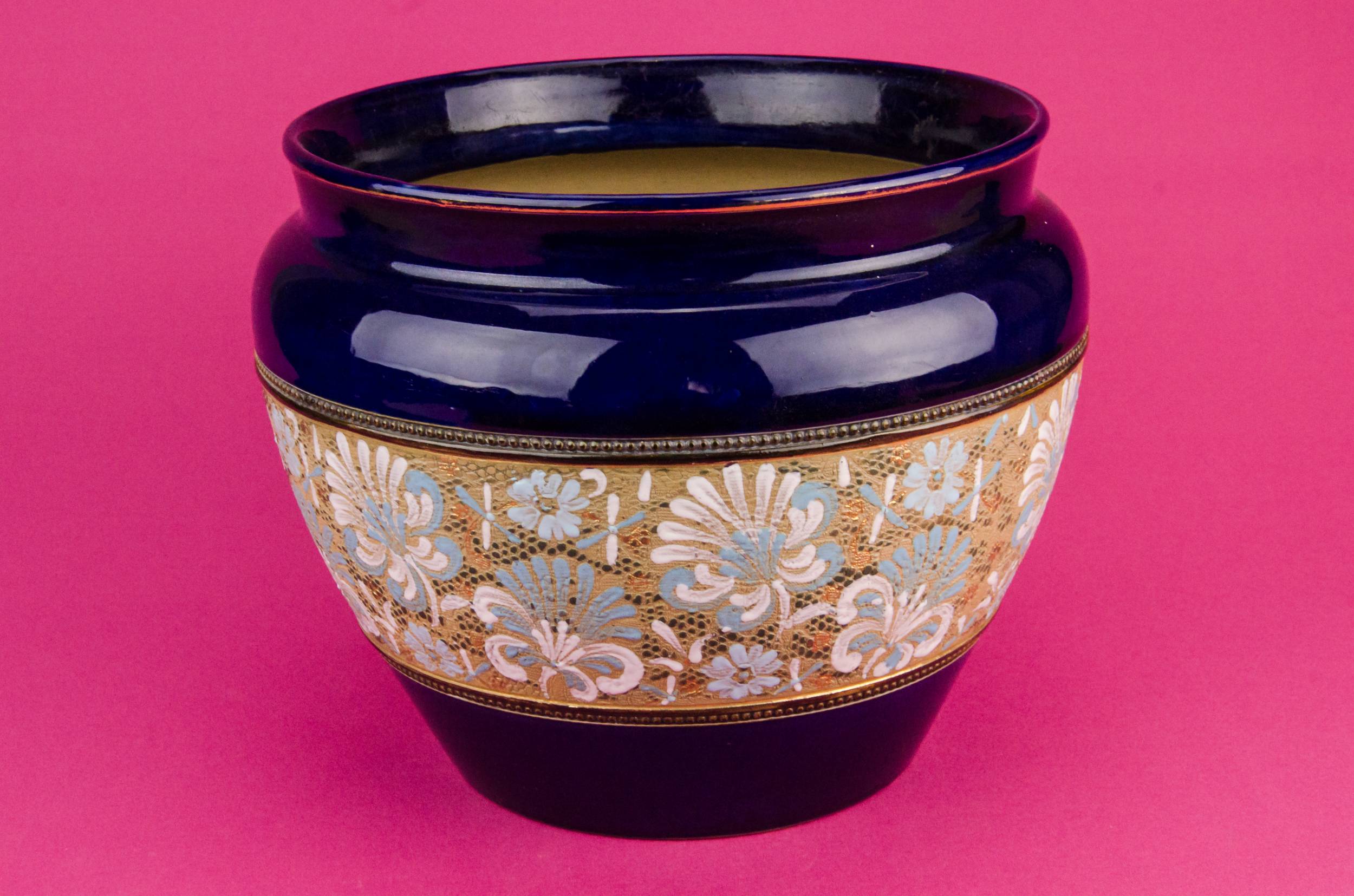 Arts Crafts Antique — Royal Doulton planter 2