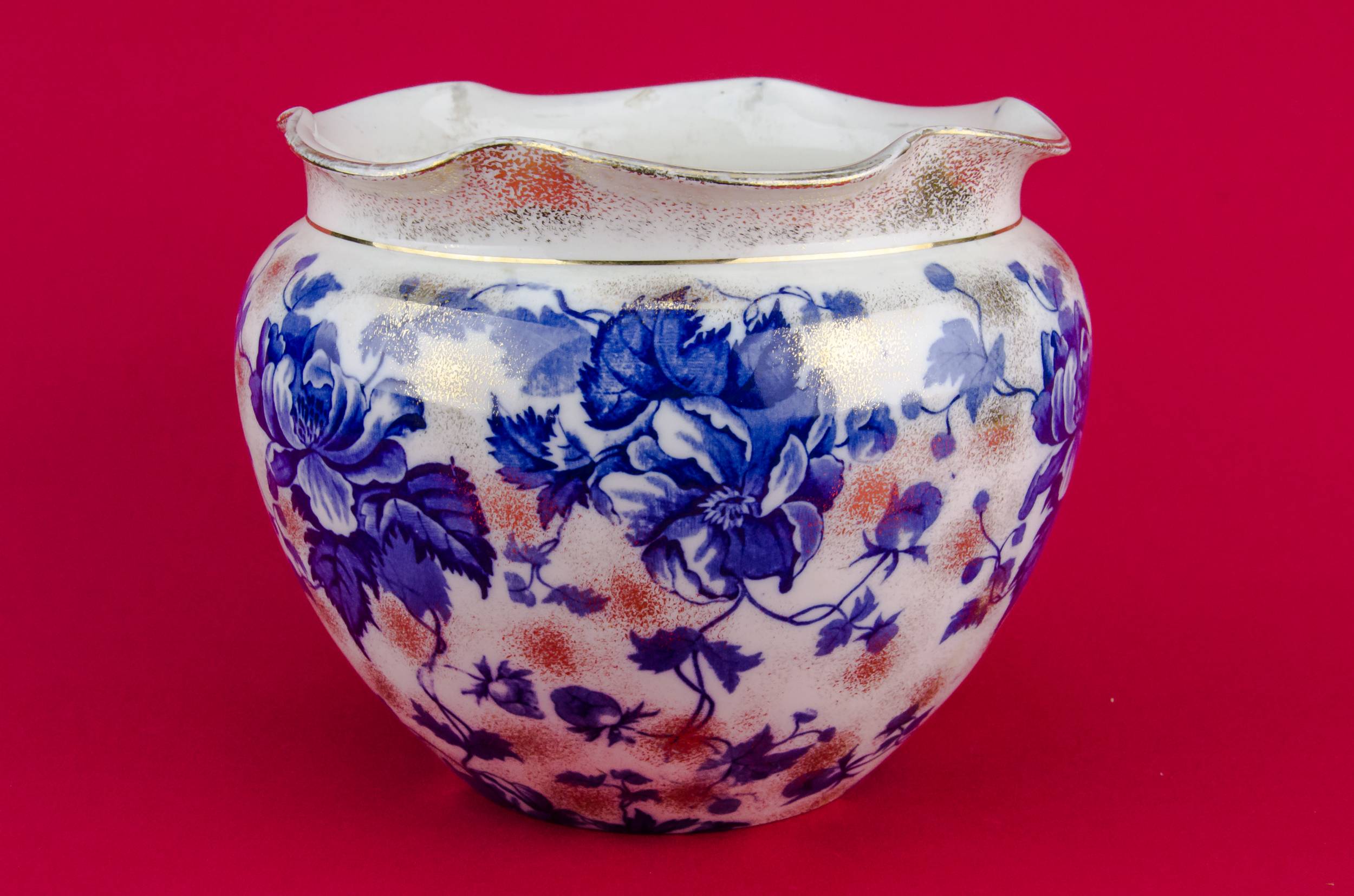 Beautiful Blue And — Blue Art Nouveau planter 3