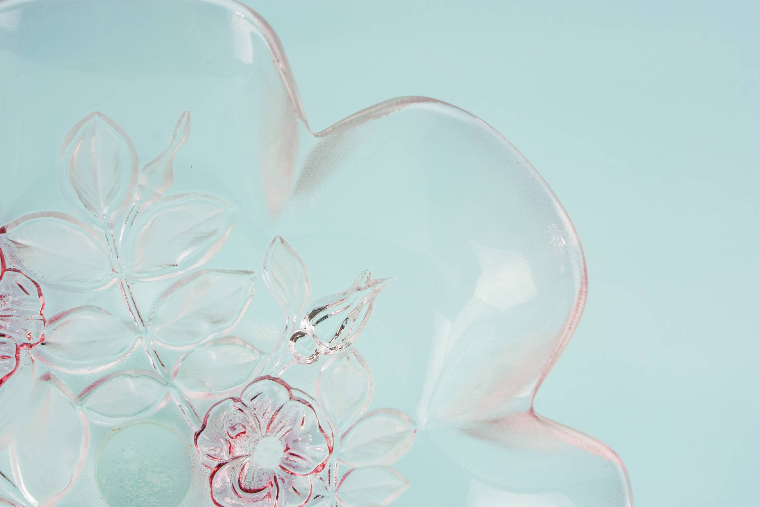 Vintage Pressed Glass — Pressed glass stem bowl 2
