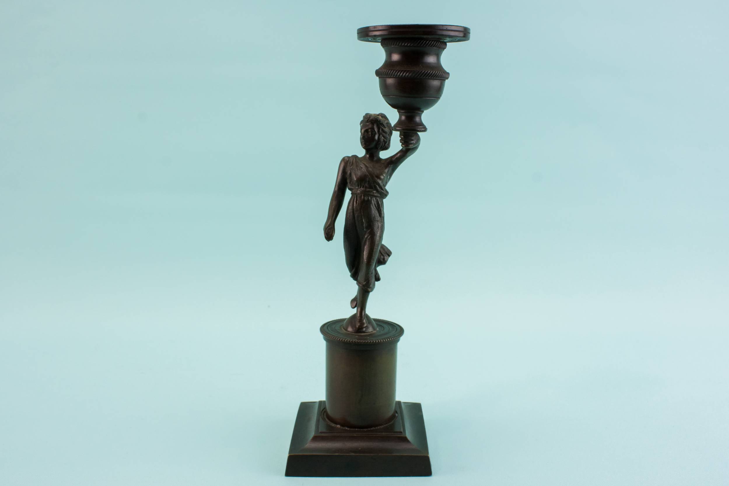 Retro Vintage Brass — 2 retro brass candlesticks 7