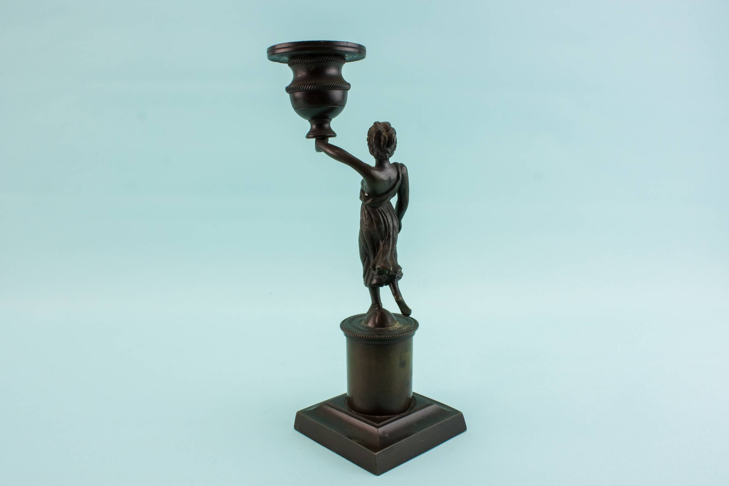 Retro Vintage Brass — 2 retro brass candlesticks 8