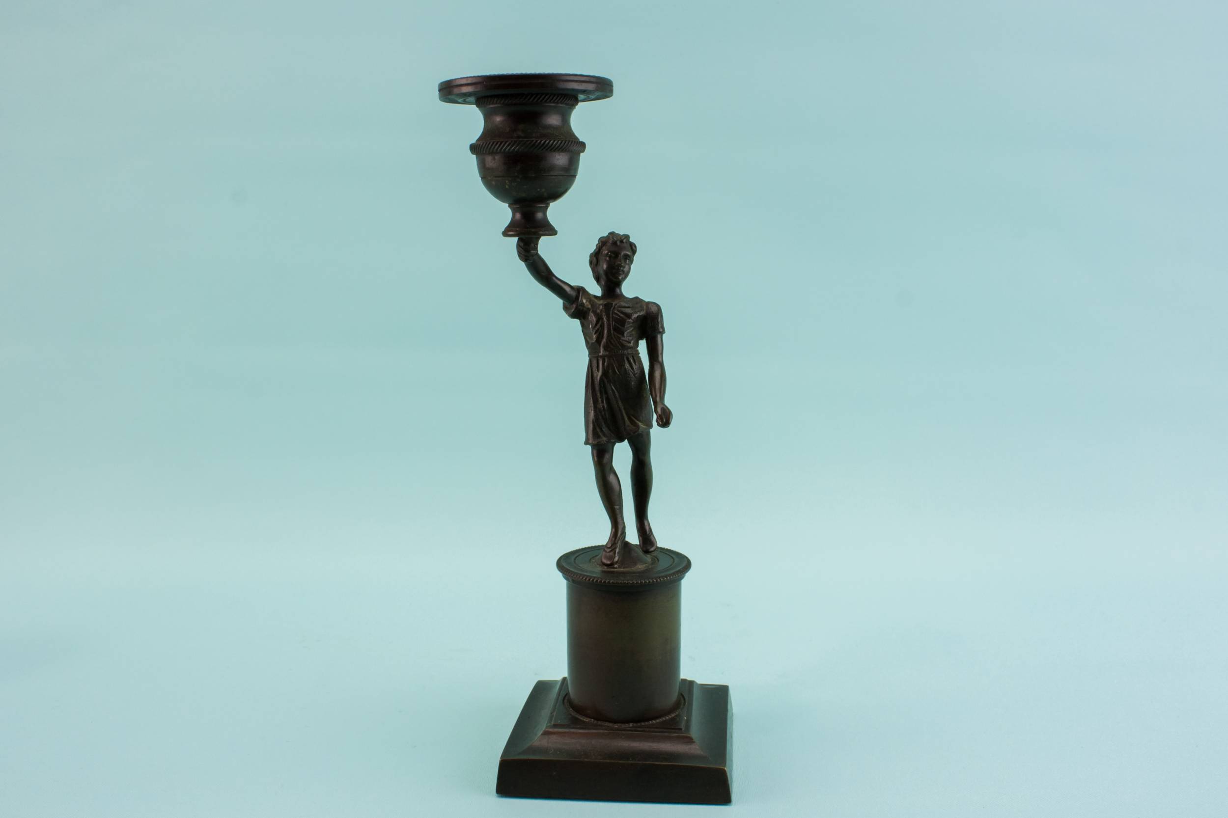 Retro Vintage Brass — 2 retro brass candlesticks 2