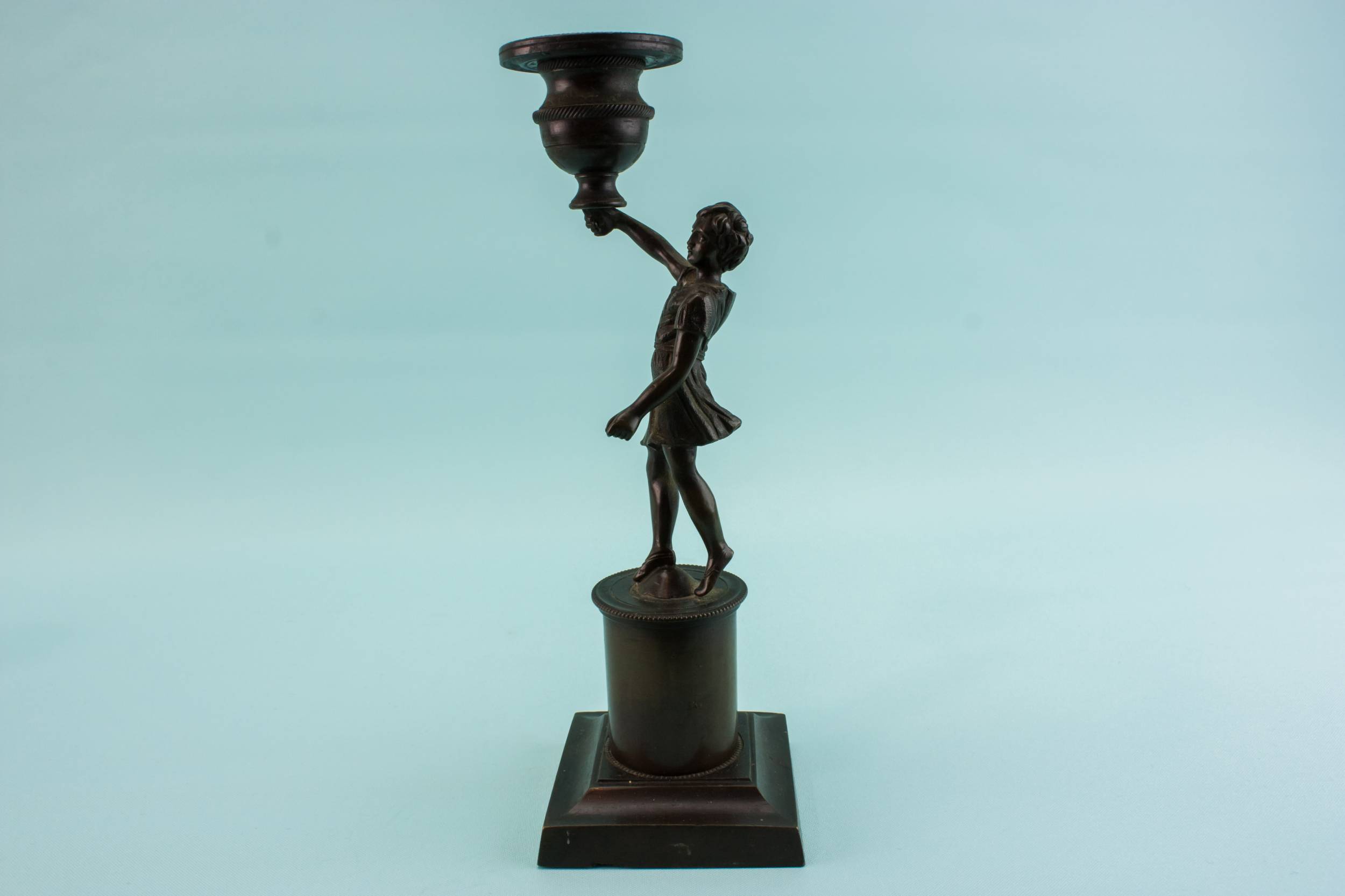 Retro Vintage Brass — 2 retro brass candlesticks 3