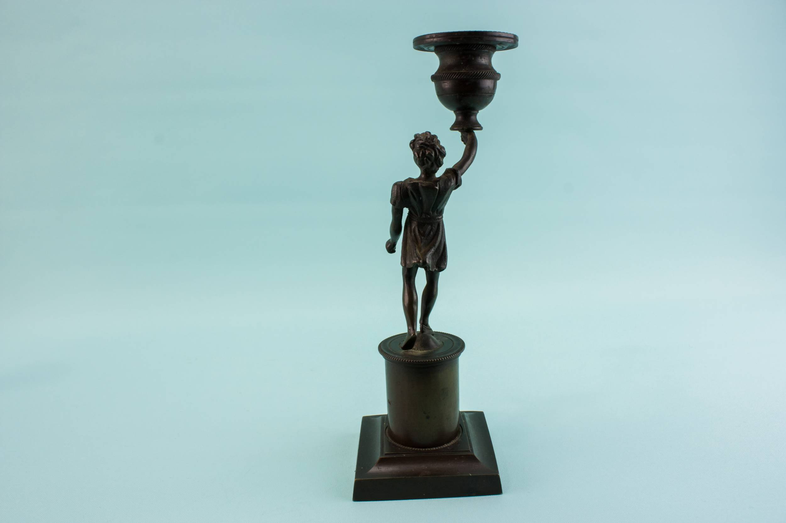 Retro Vintage Brass — 2 retro brass candlesticks 4