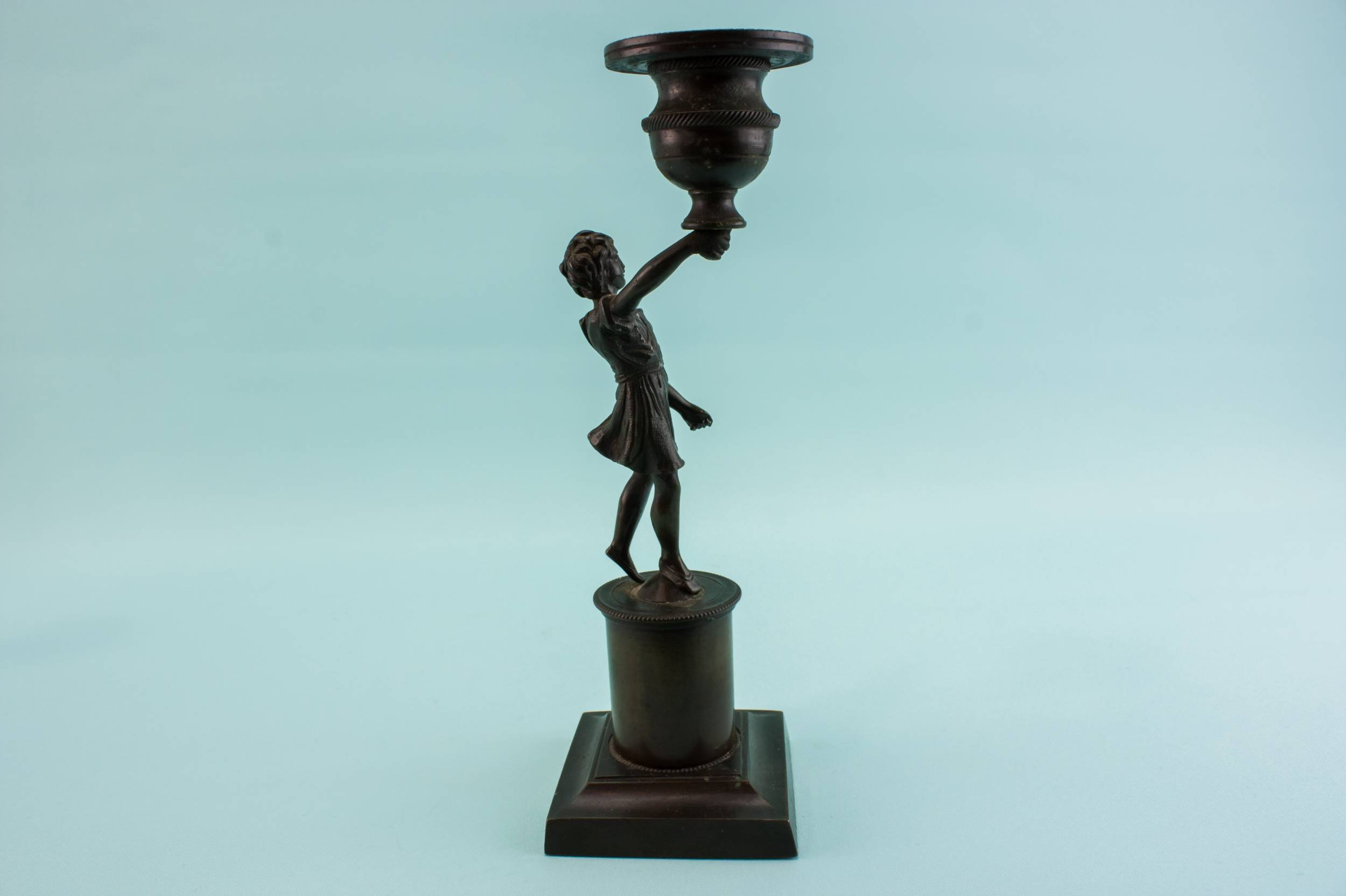 Retro Vintage Brass — 2 retro brass candlesticks 5