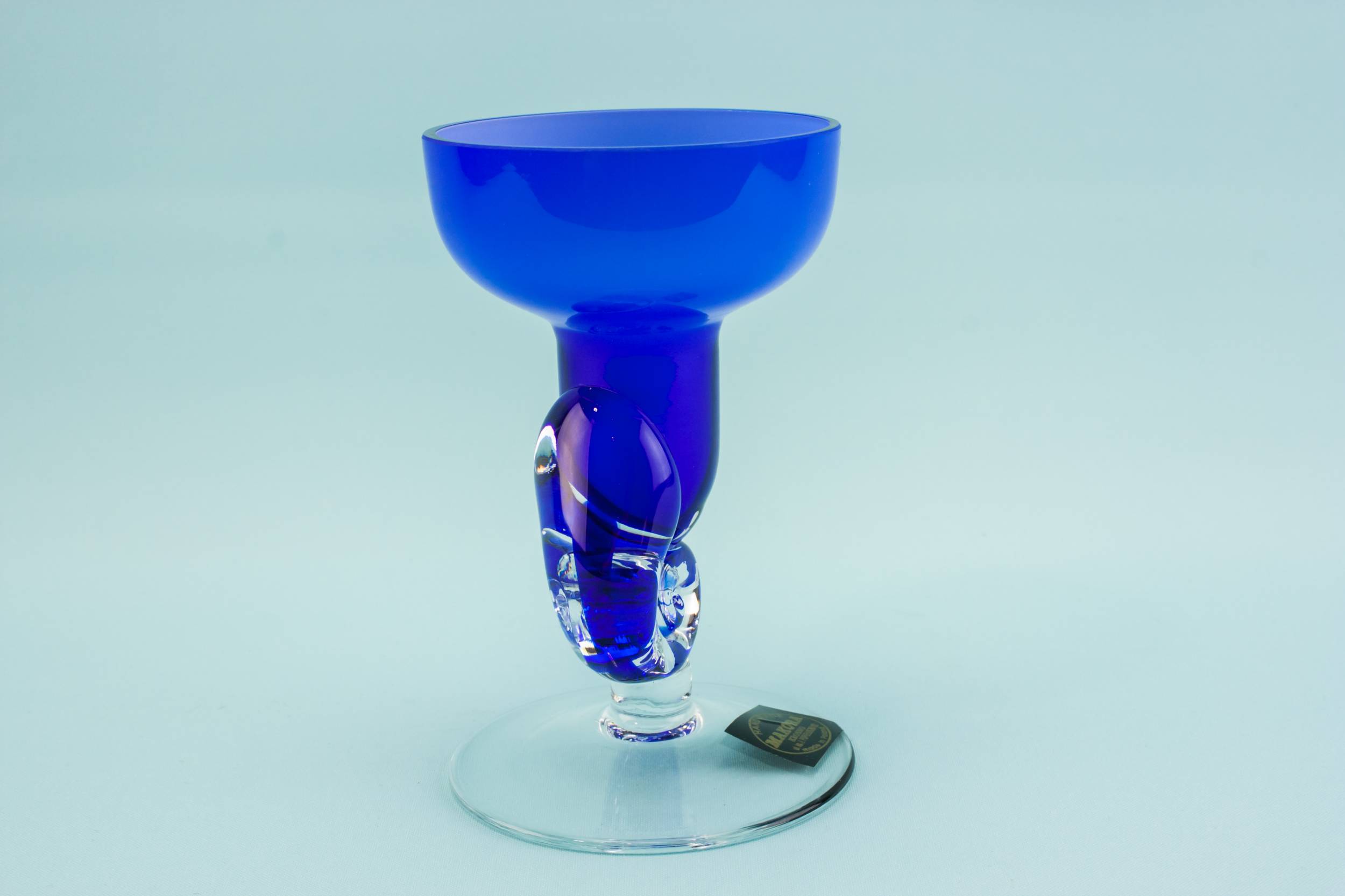 Vintage Glass Small — Glass Modernist candlestick 1
