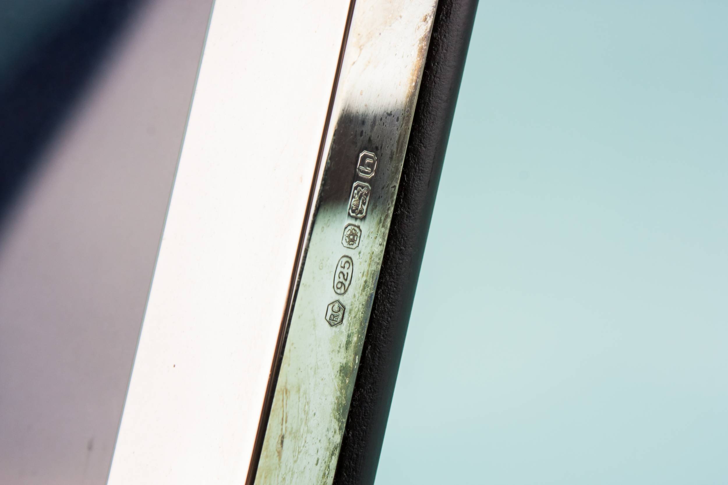 Modernist Elegant Rectangular — Sterling silver photo frame 4