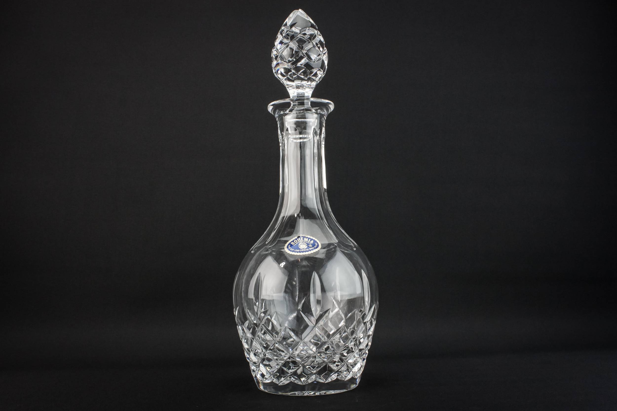 Retro Large Sherry — Cut glass ovoid decanter 4