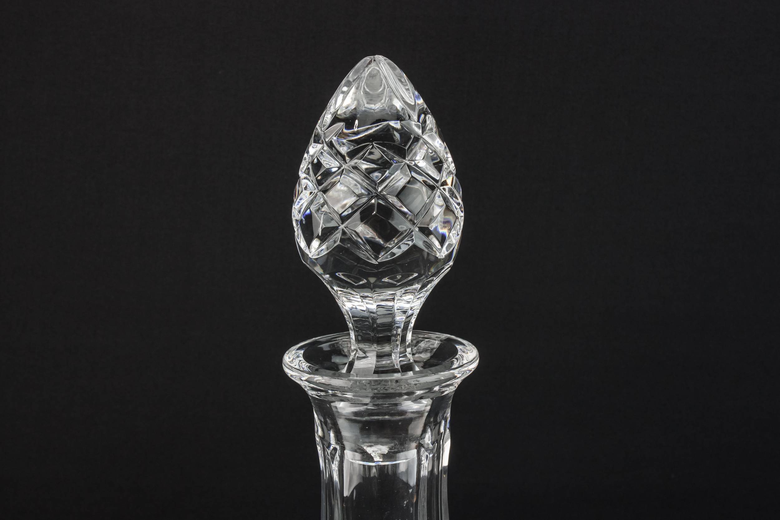 Retro Large Sherry — Cut glass ovoid decanter 2