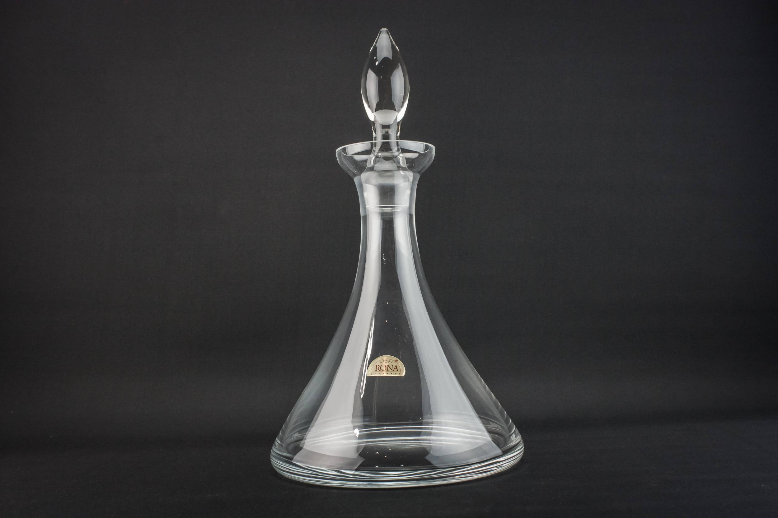 Pyramid Blown Glass — Blown glass port ship decanter 3