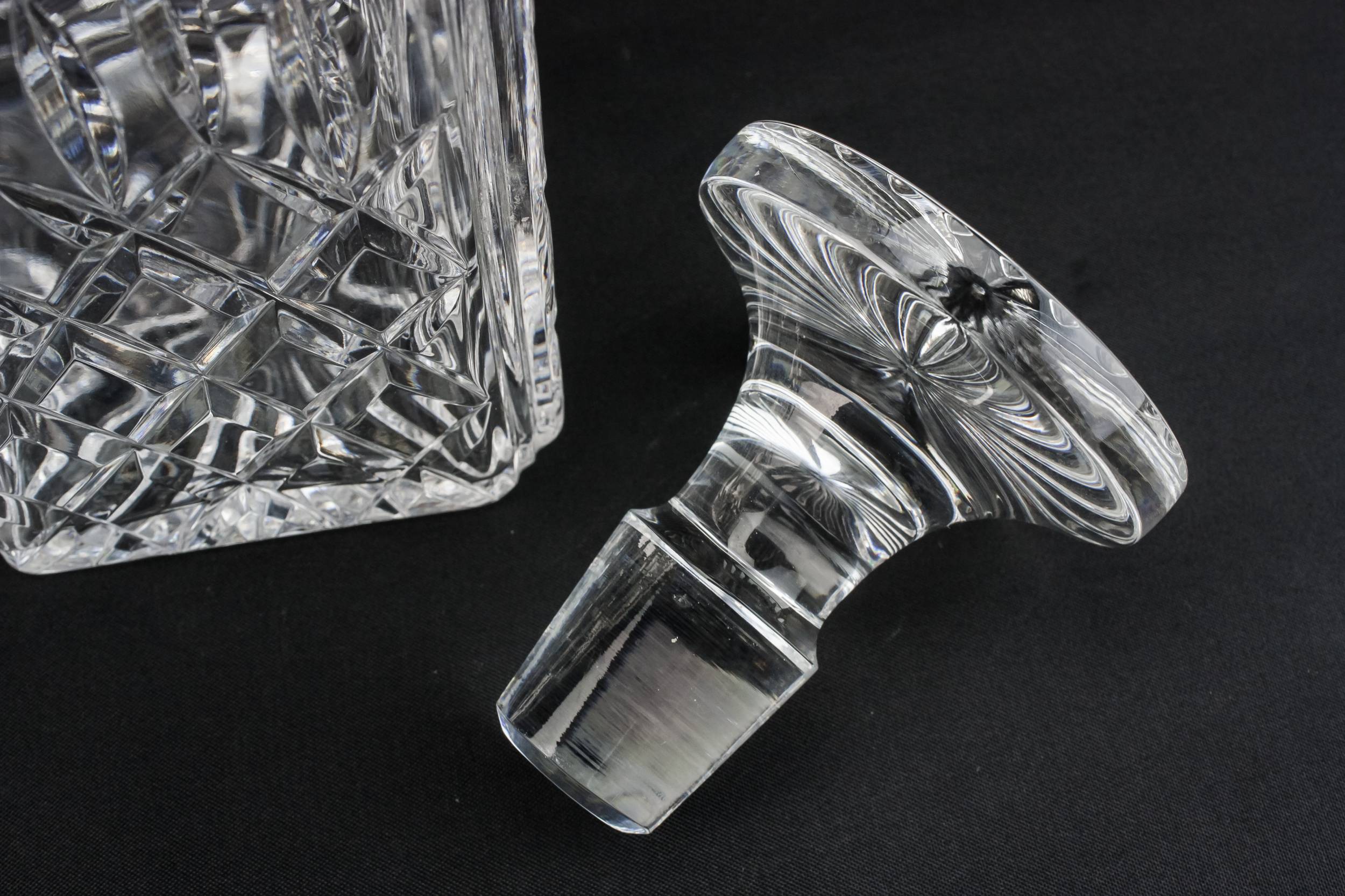 Cut Glass Crystal — Whisky cut glass decanter 1