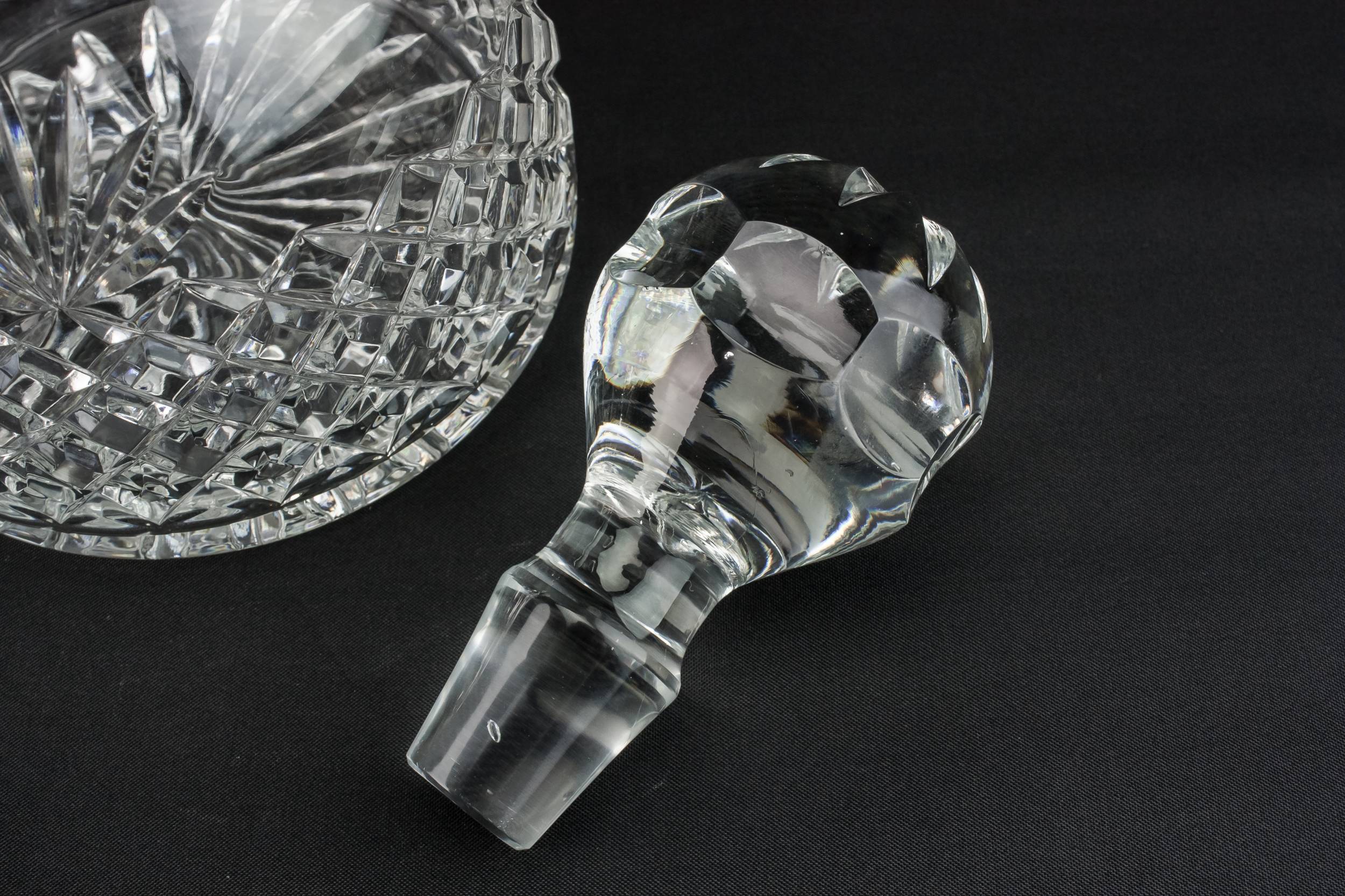Retro Cut Glass — Cut glass mallet decanter 2