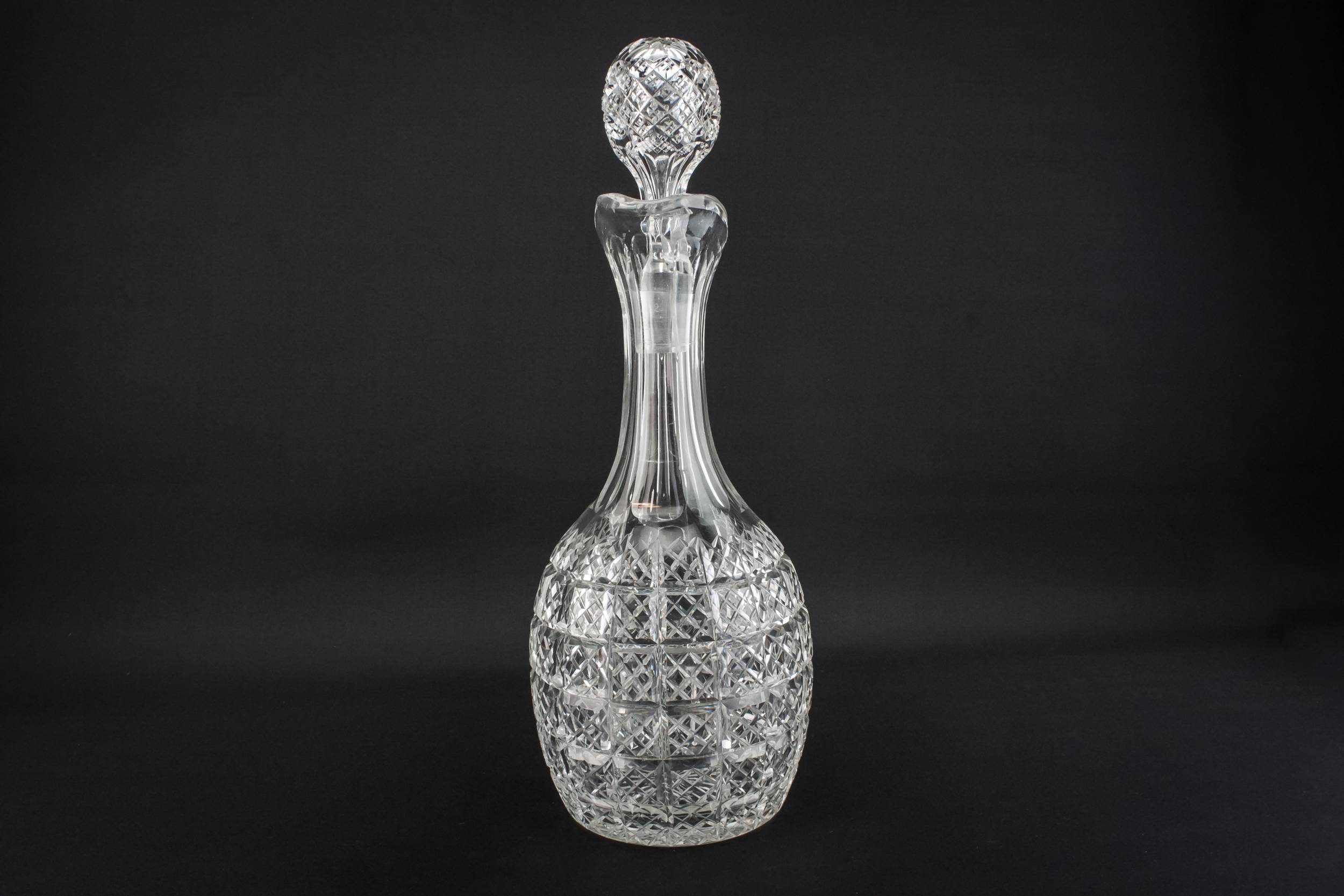 Retro Vintage Port — Cut glass barrel carafe 2