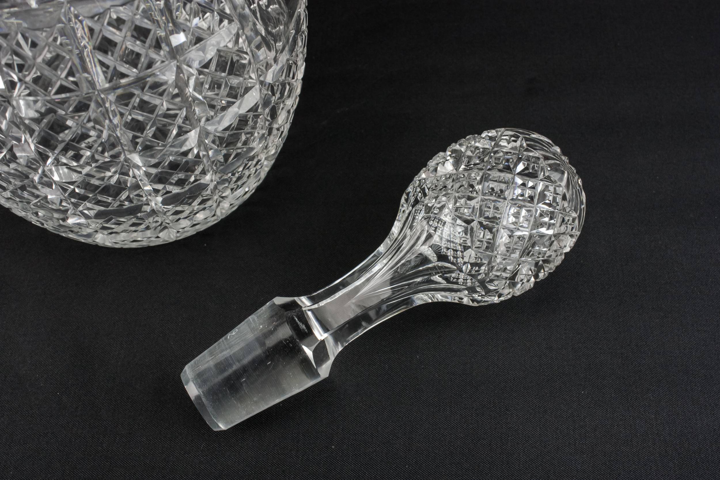 Retro Vintage Port — Cut glass barrel carafe 4