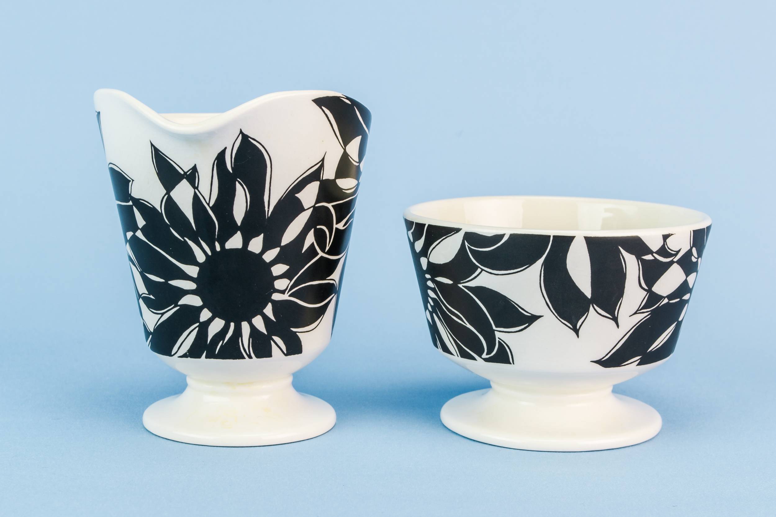 Slick Black Milk — Black creamer & sugar bowl 3