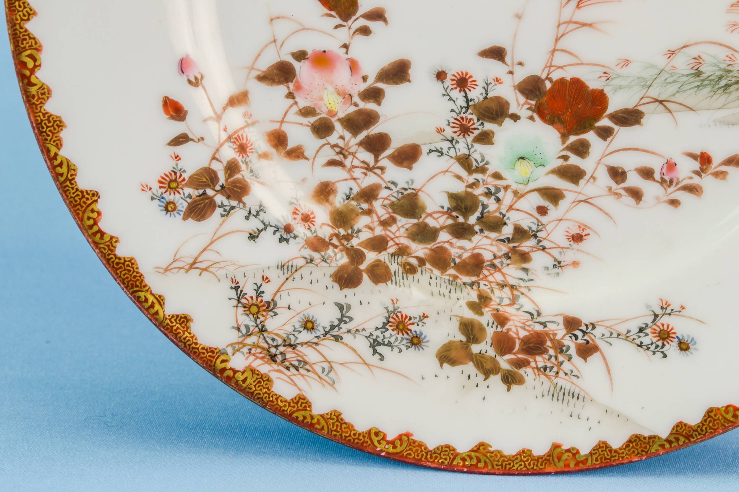 Medium Antique Birds — 2 Kutani serving dishes 5