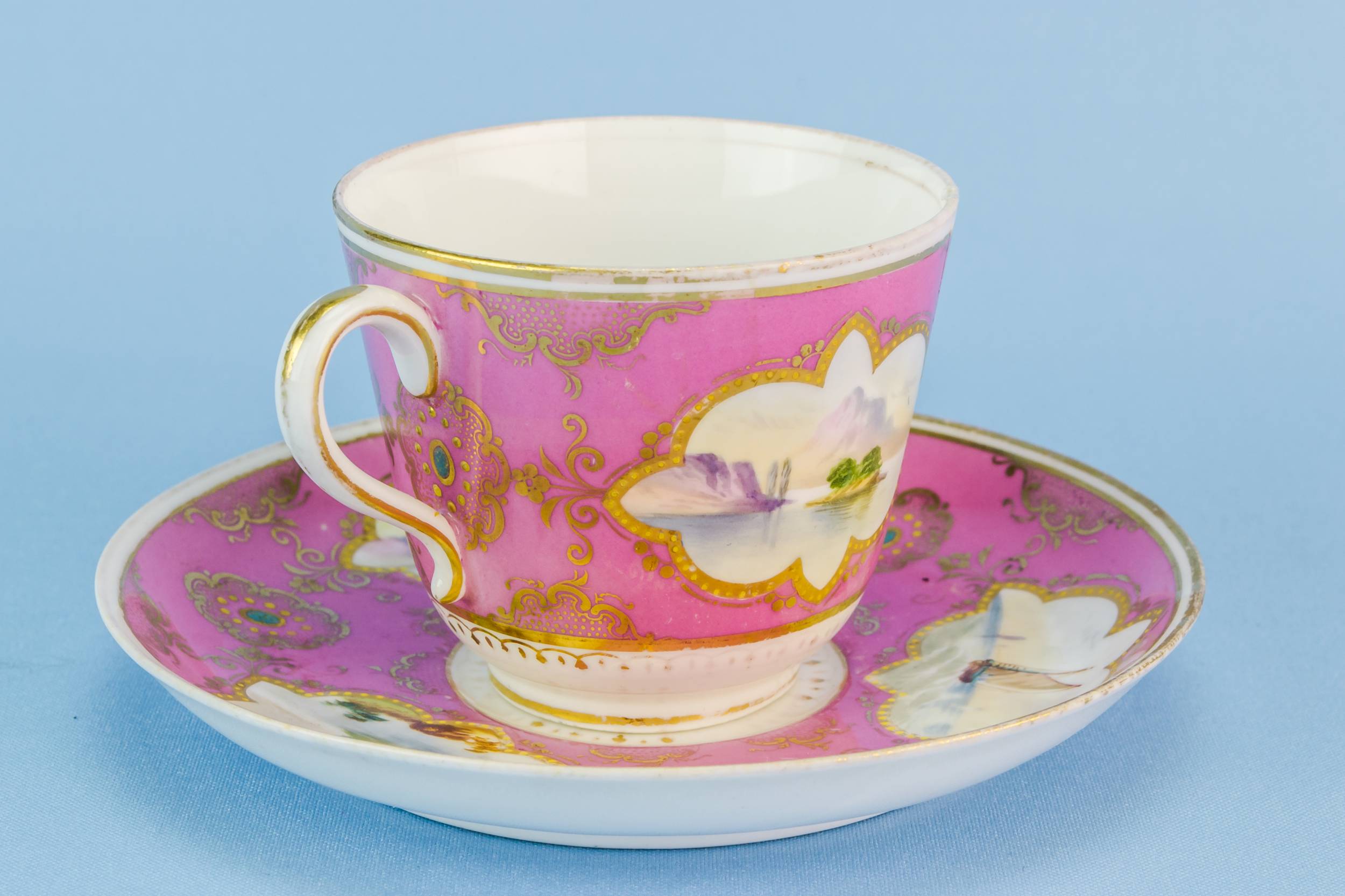 Bone China Beautiful — Pink bone china teacup 1