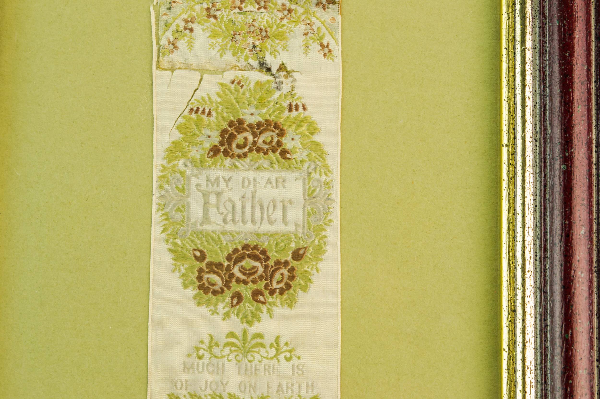 Framed Silk Embroidered — Framed silk bookmark 2