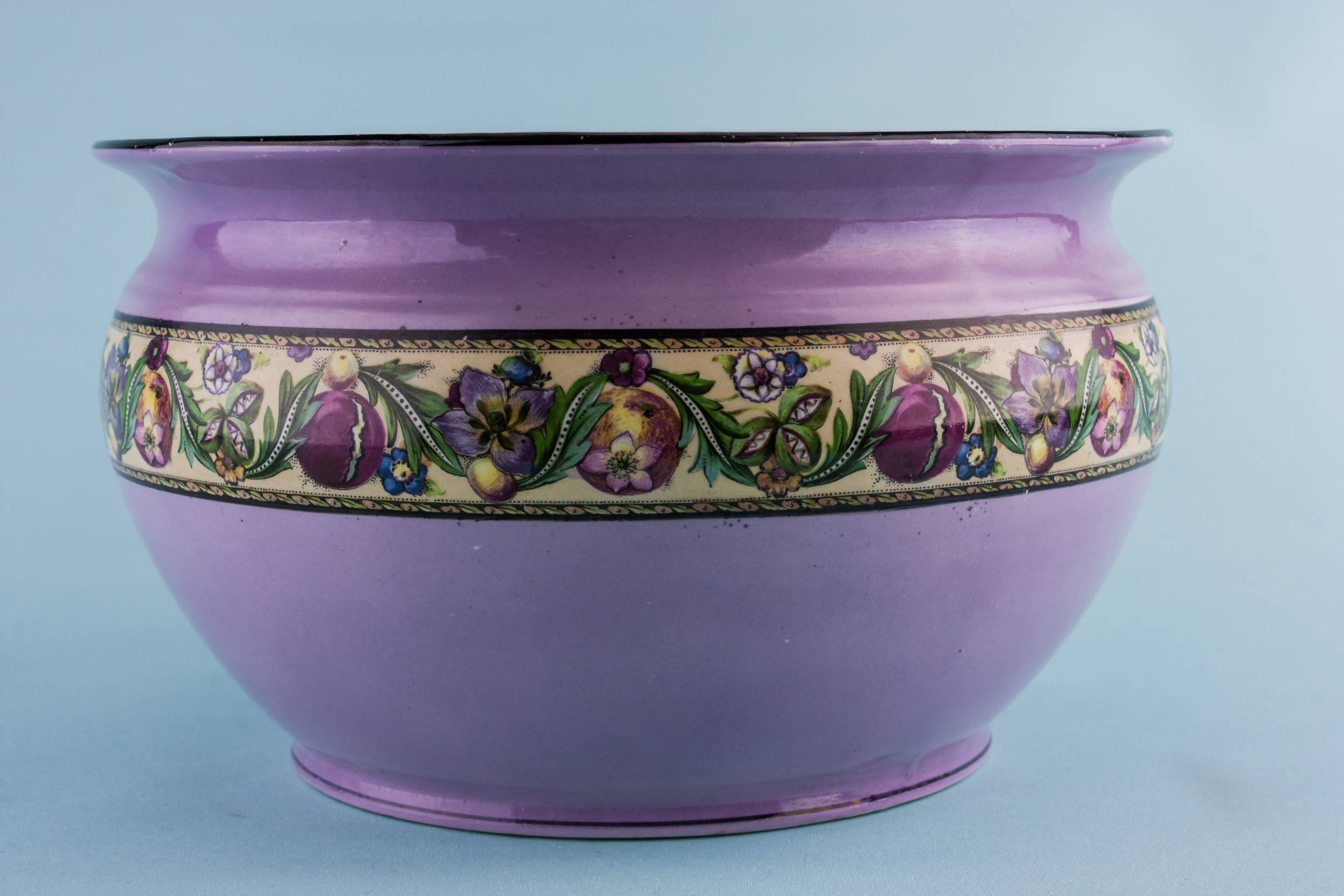 Beautiful Vintage PLANTER — Stoneware Art Deco planter 2