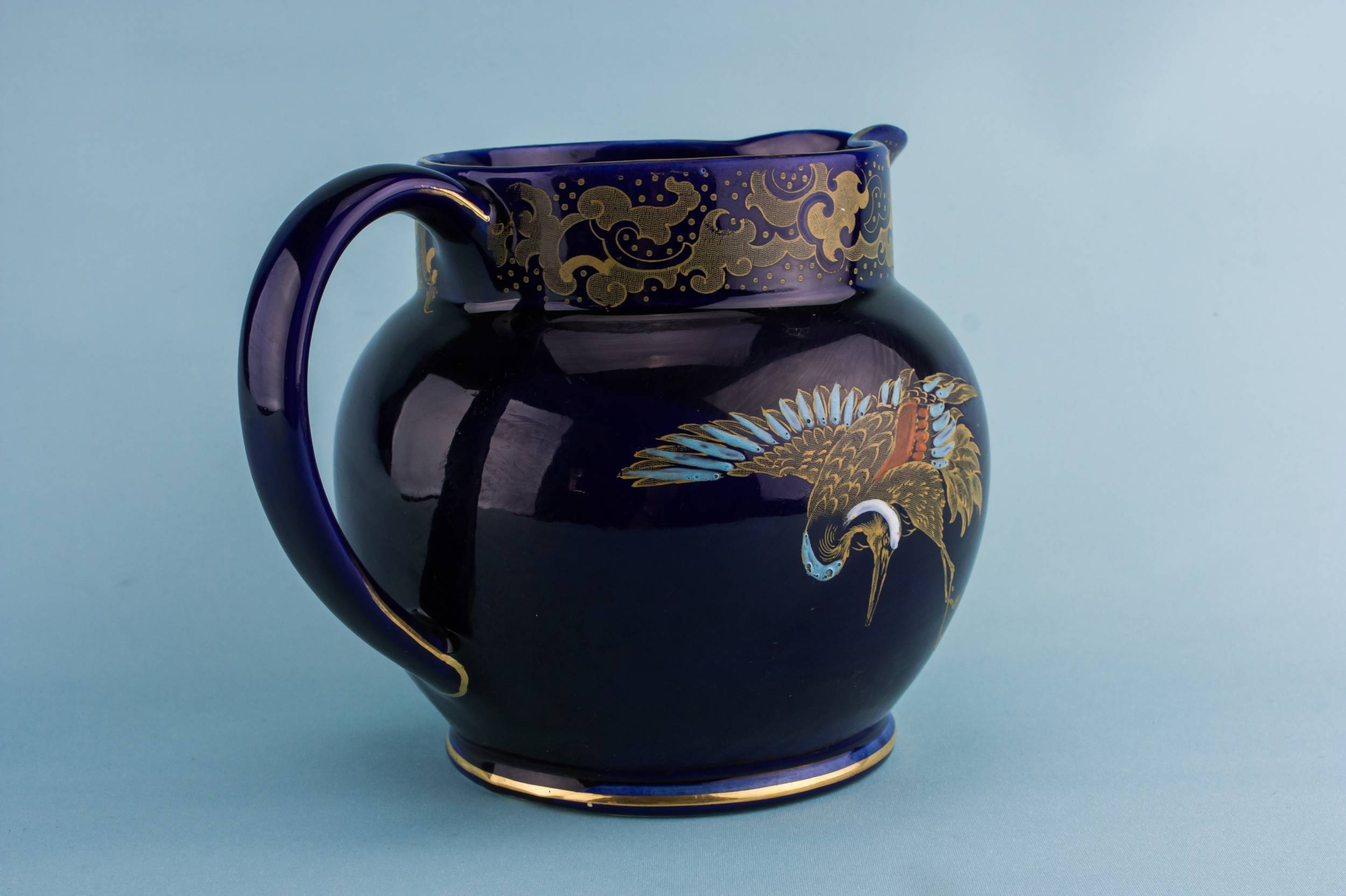 Pottery Vintage Golden — Art Deco water jug 1