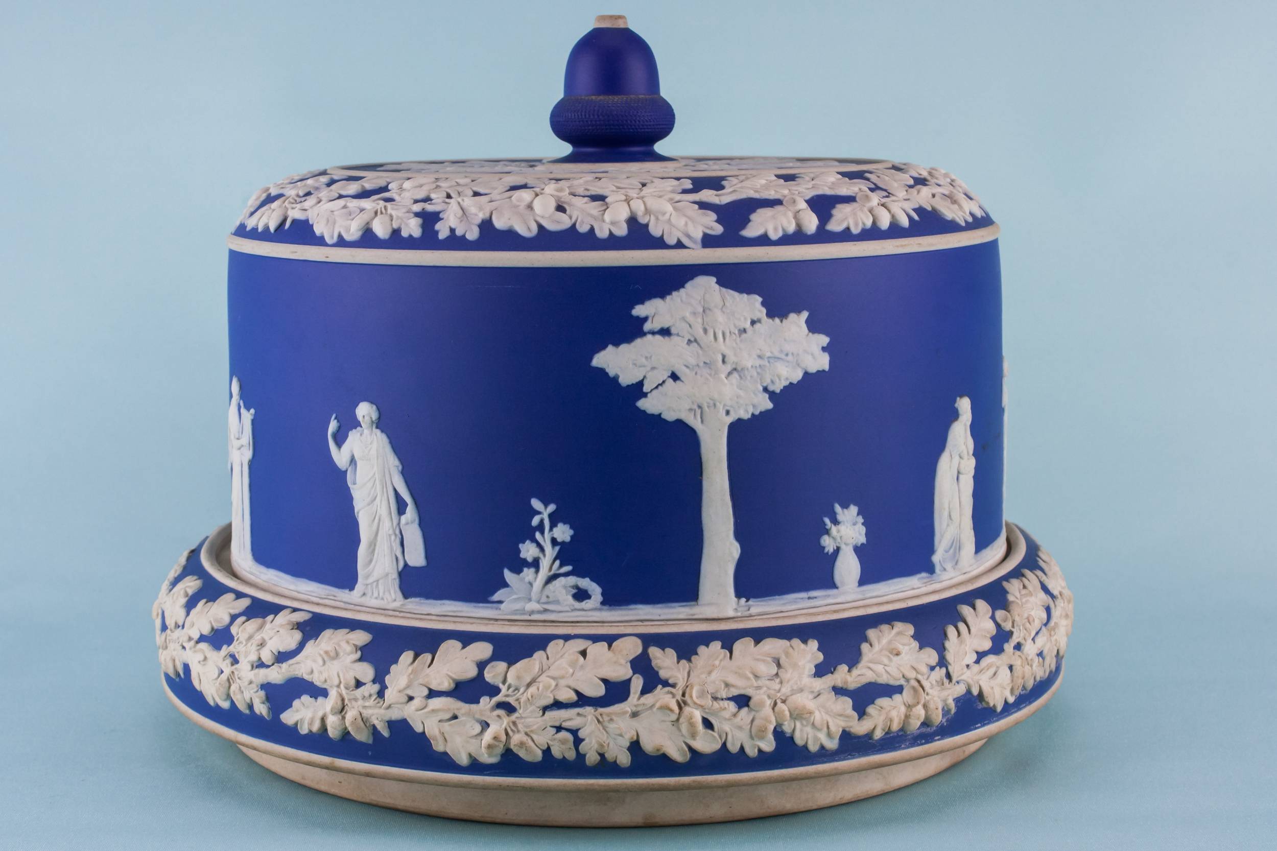 Antique Jasperware Fancy — Jasperware cheese dish 2