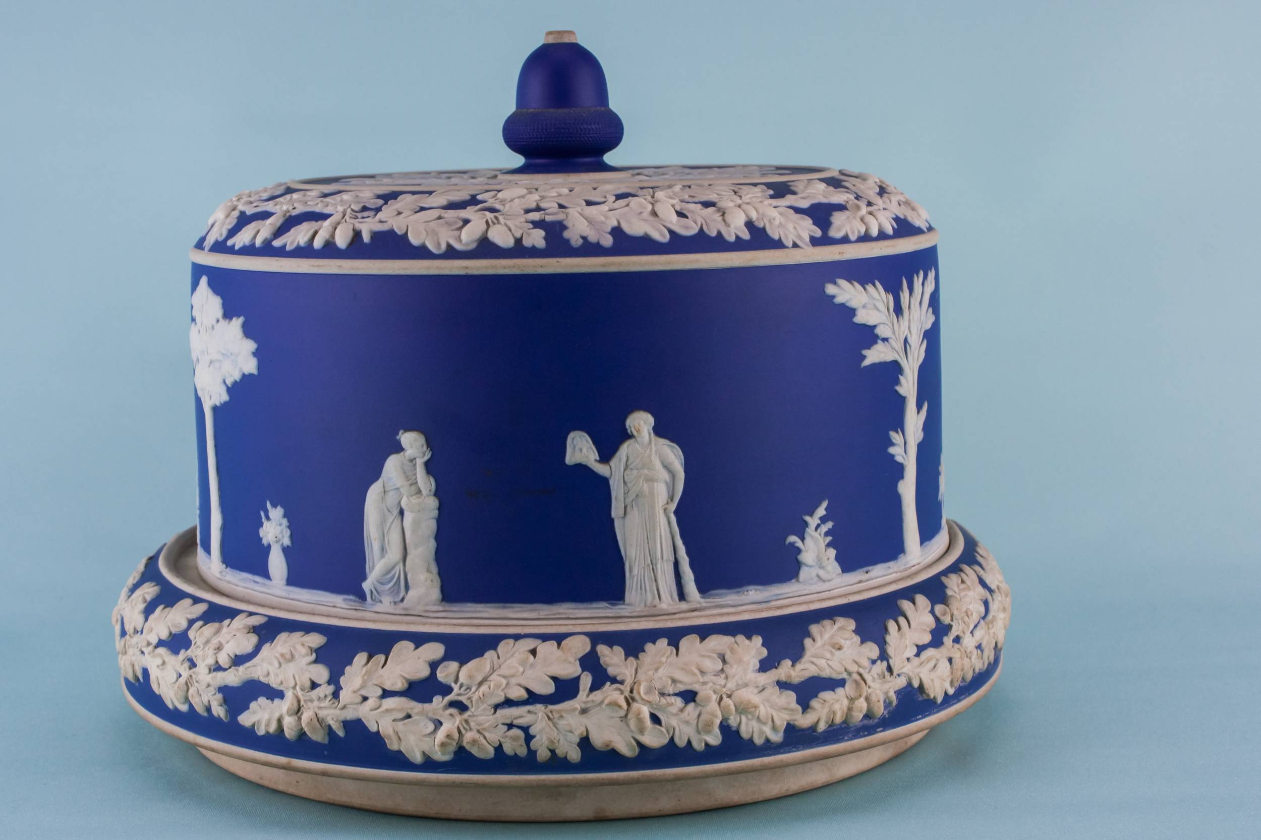 Antique Jasperware Fancy — Jasperware cheese dish 3