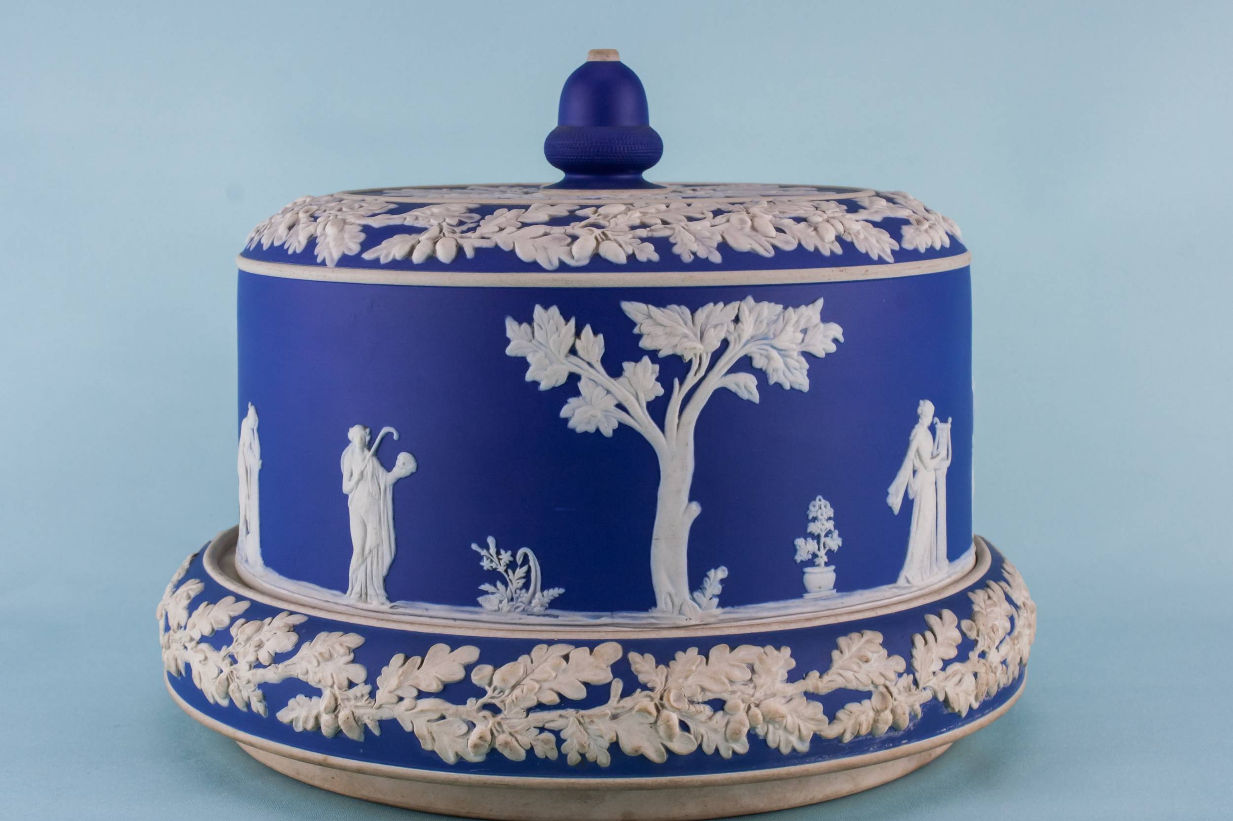 Antique Jasperware Fancy — Jasperware cheese dish 5