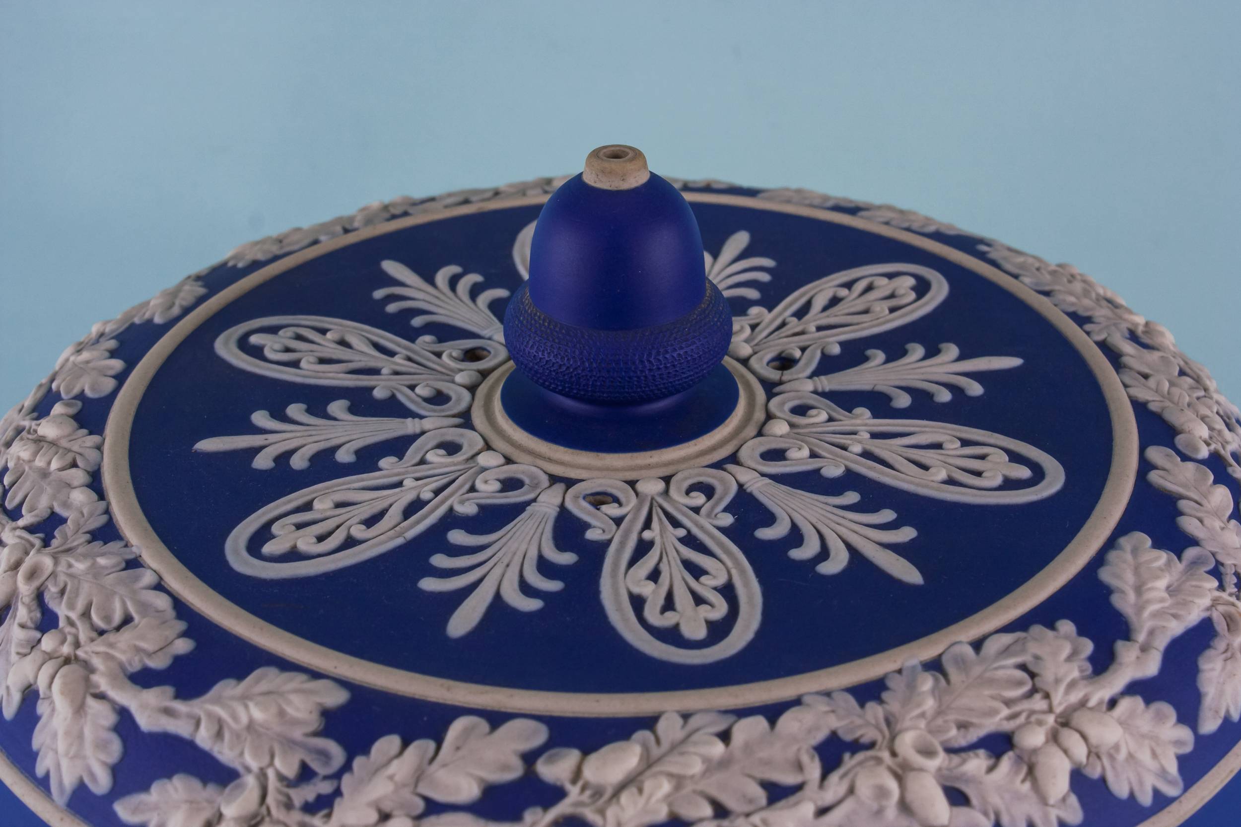 Antique Jasperware Fancy — Jasperware cheese dish 1