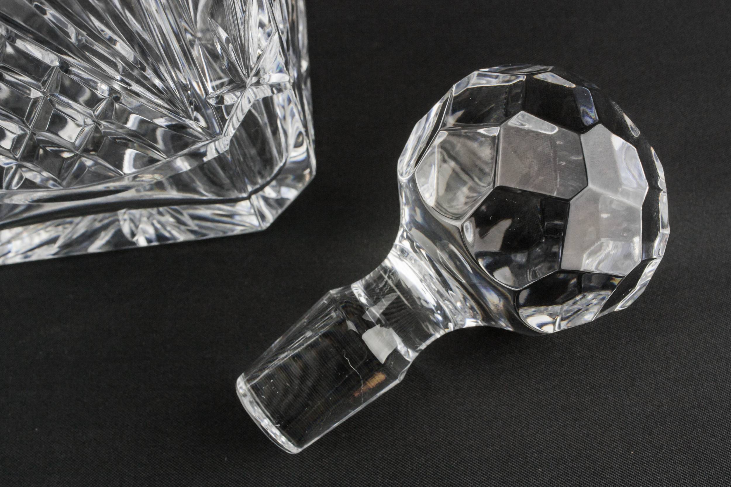 Cut Glass Crystal — Cut glass whisky decanter 1