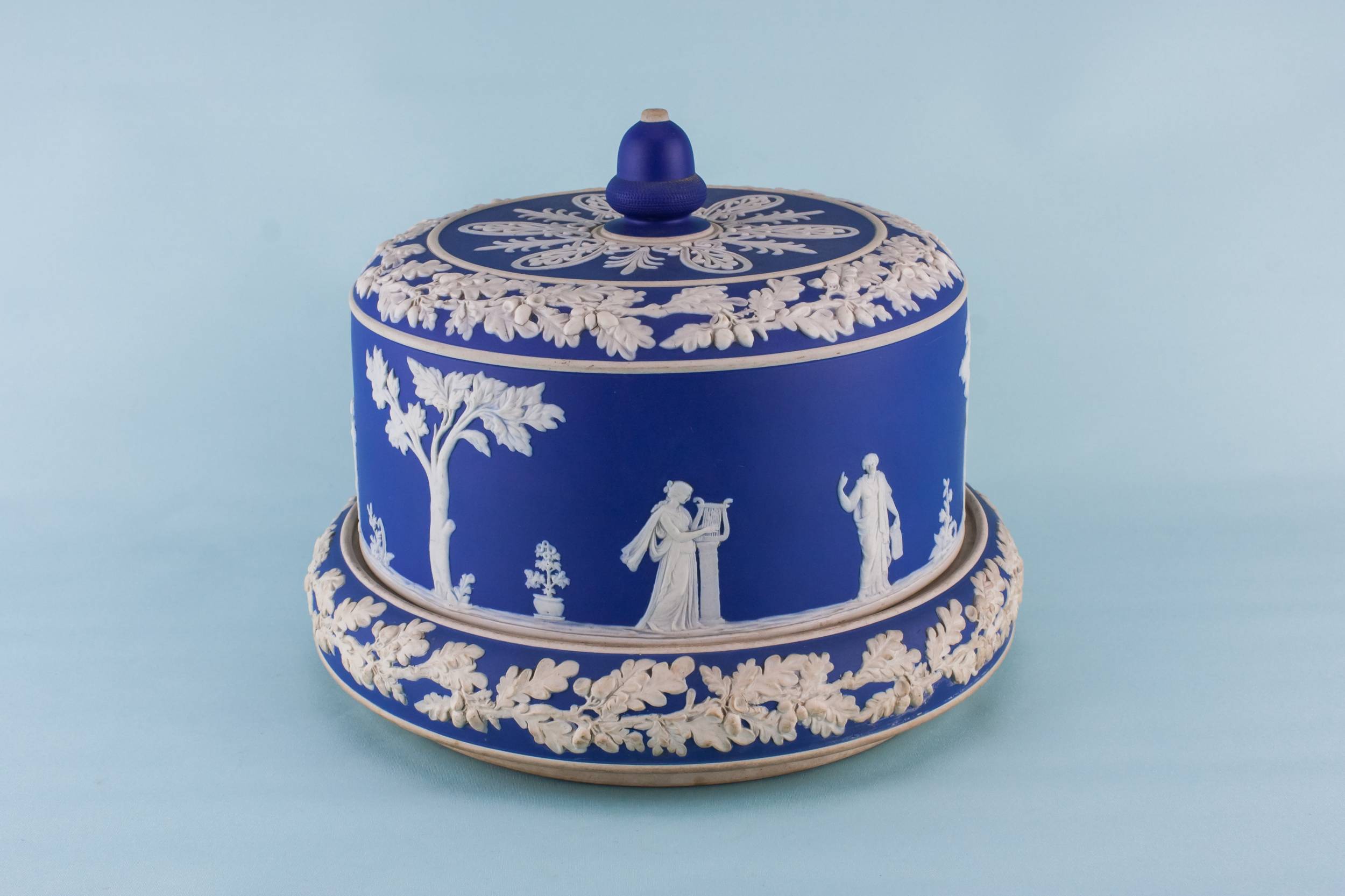 Antique Jasperware Fancy — Jasperware cheese dish