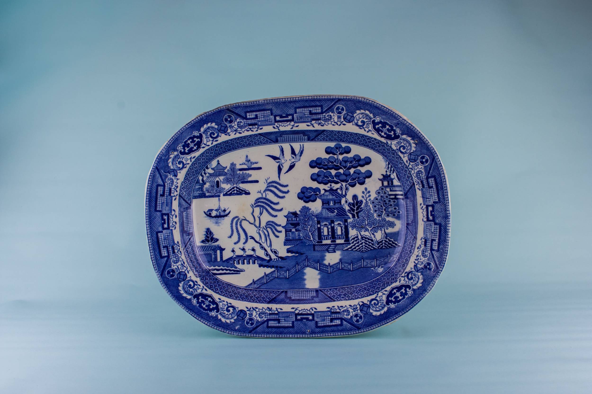 Blue And White — Blue and white platter