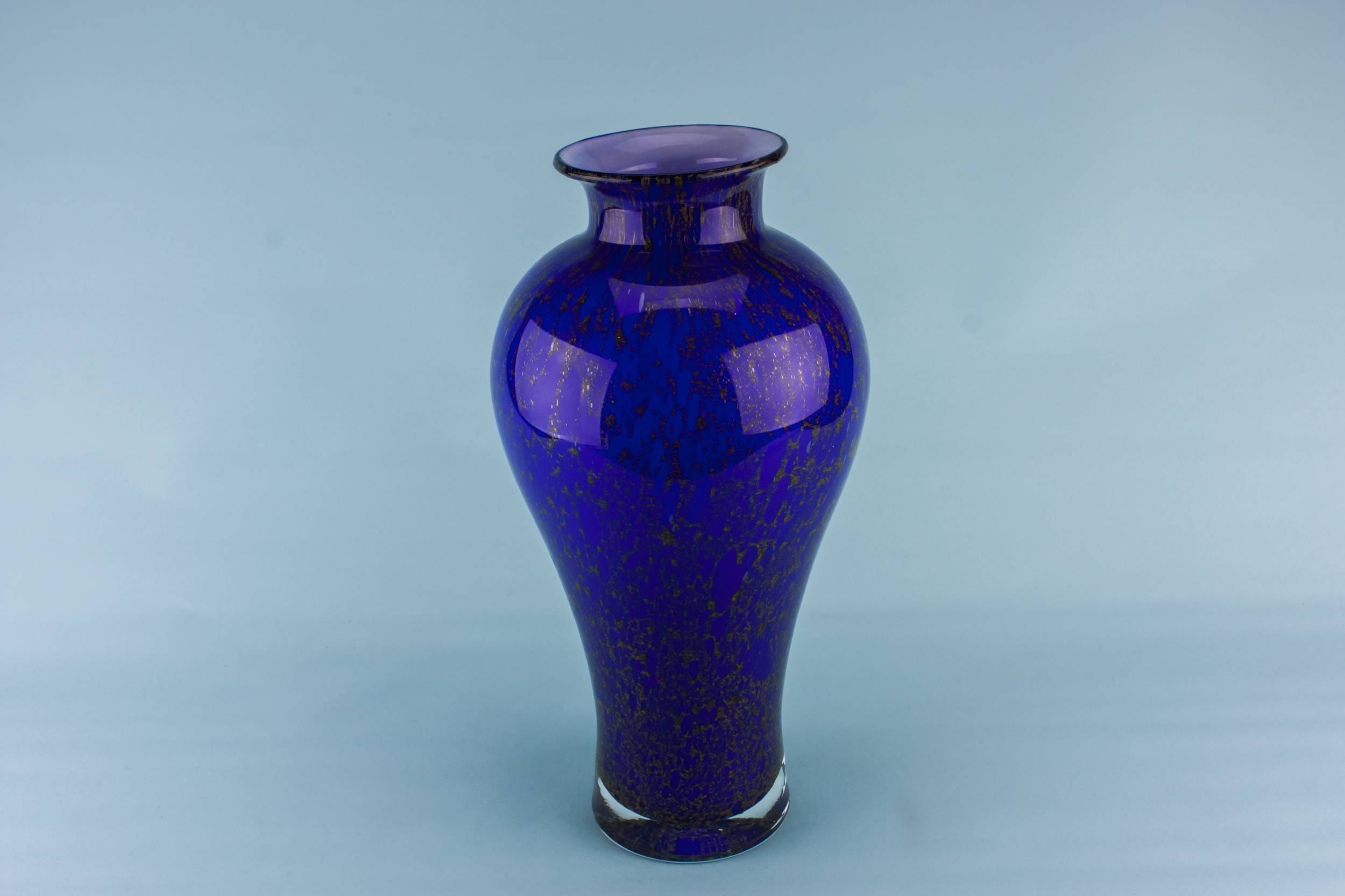 Modernist Glass VASE — Tall glass vase