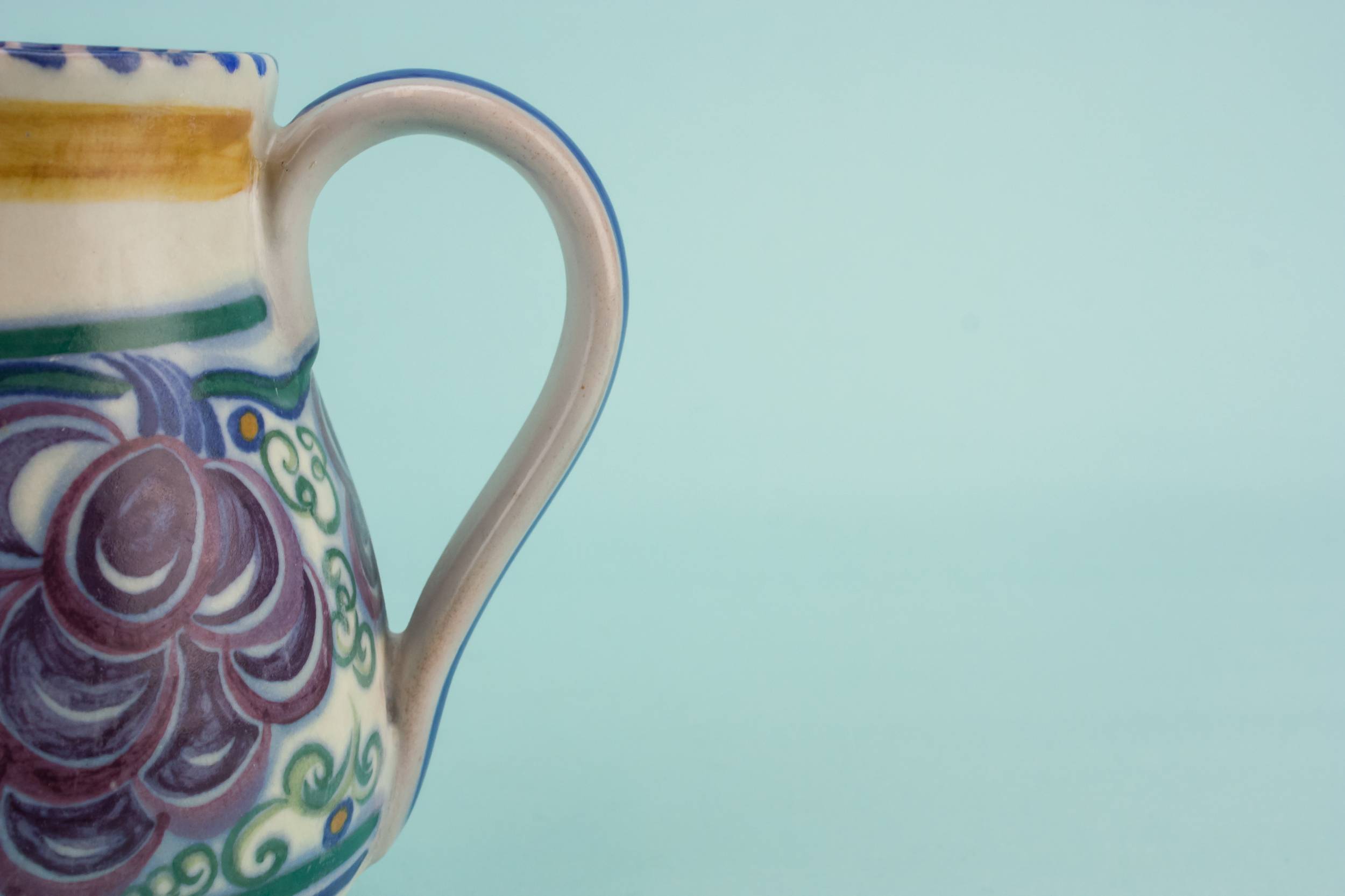 Vintage Pottery JUG — Art Deco pottery jug 3