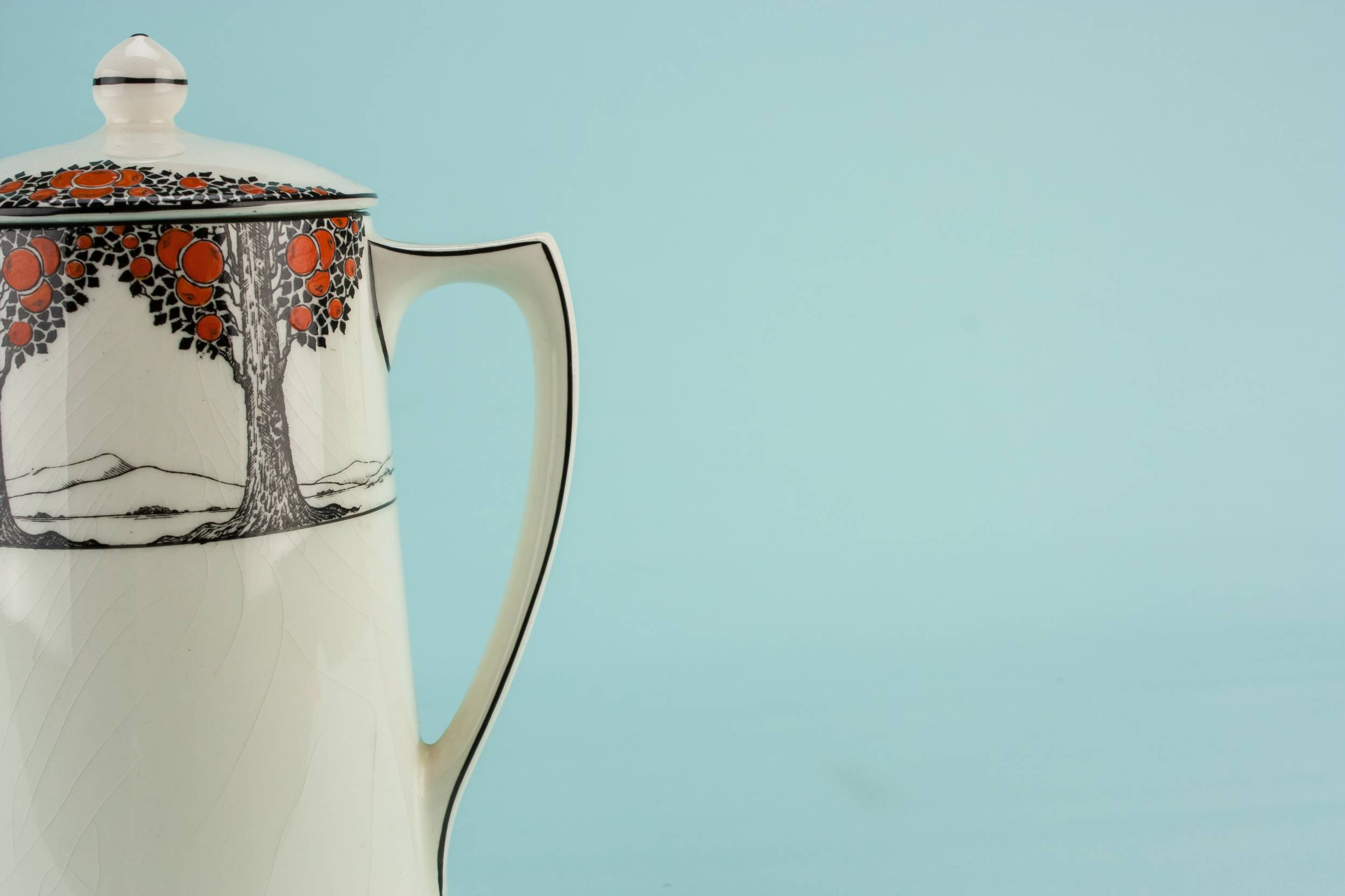 Art Deco Vintage — Art Deco pottery teapot 3