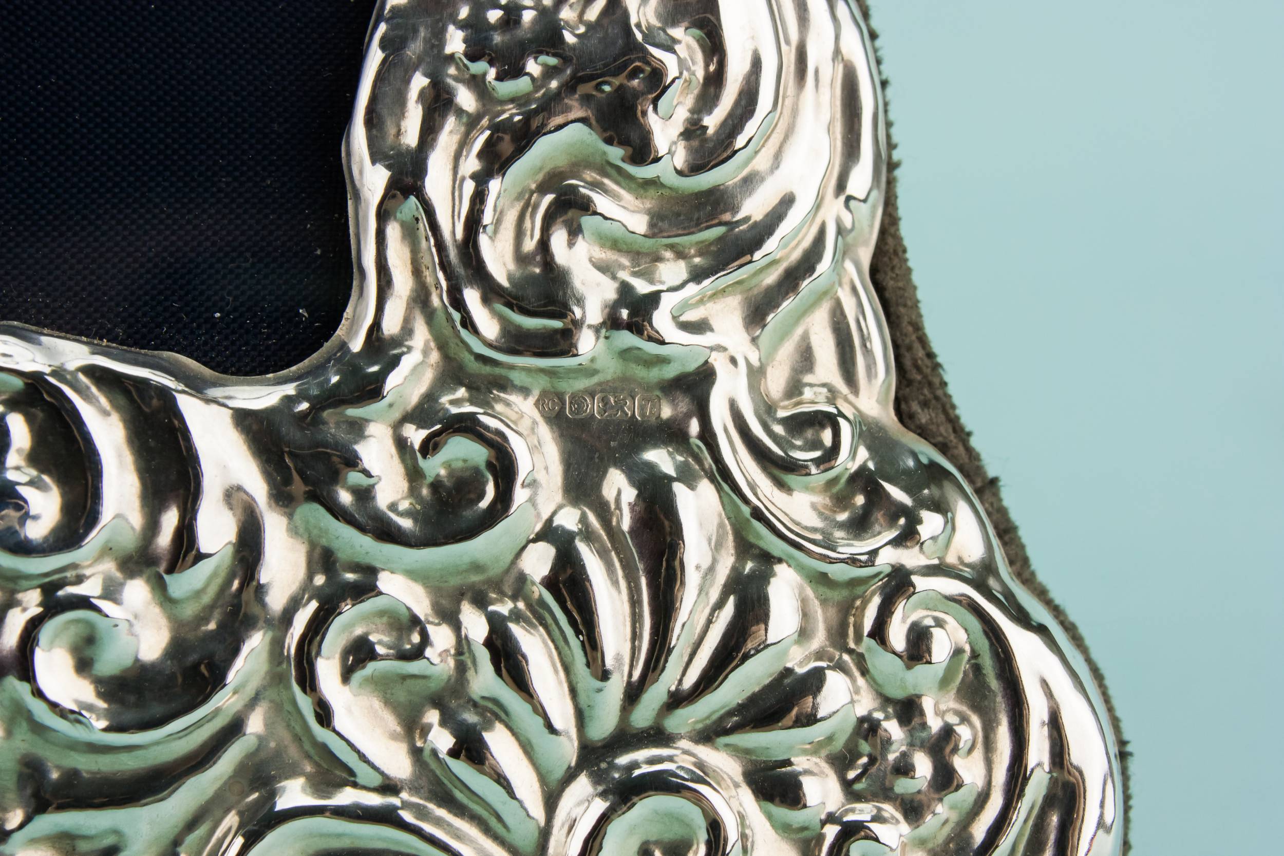 Vintage Elegant Scrolls — Sterling silver photo frame 3