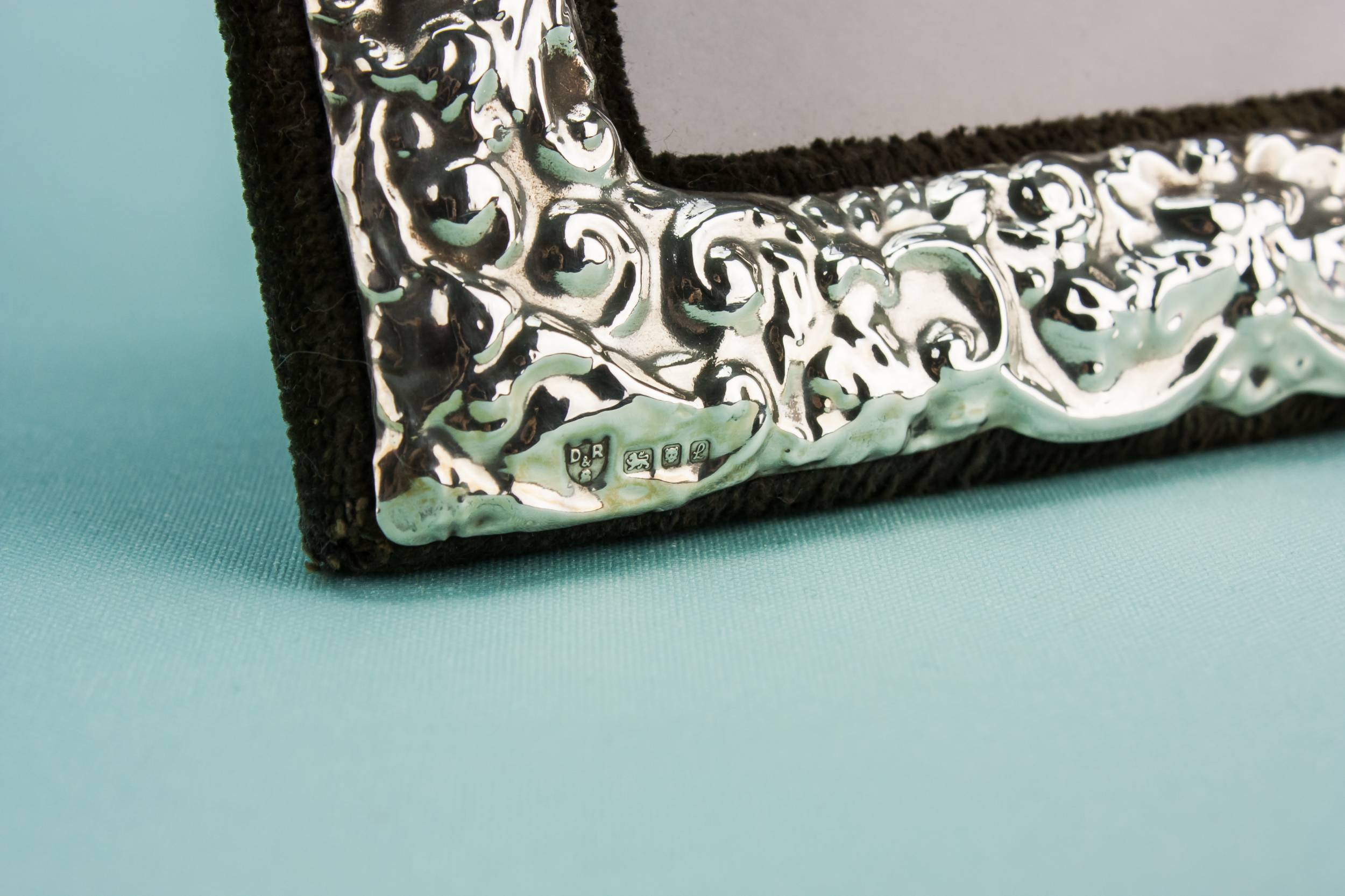 Vintage Retro Floral — Small silver frame 3