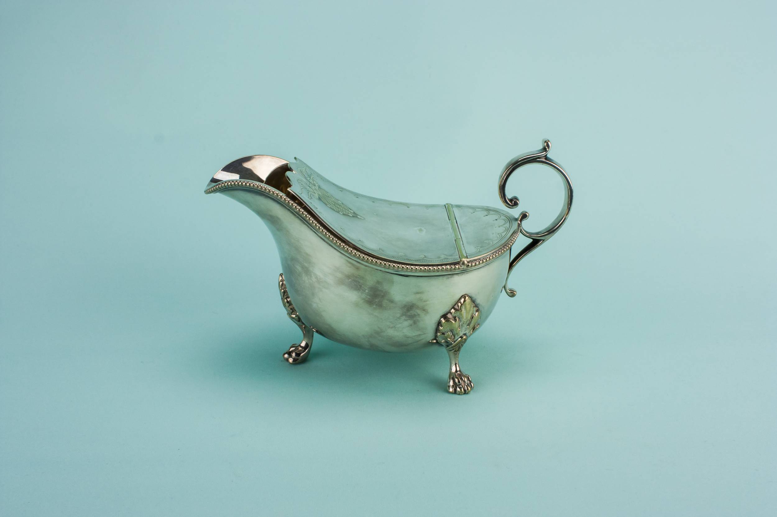Antique Neo-Classical Serving — Mappin Brothers gravy boat