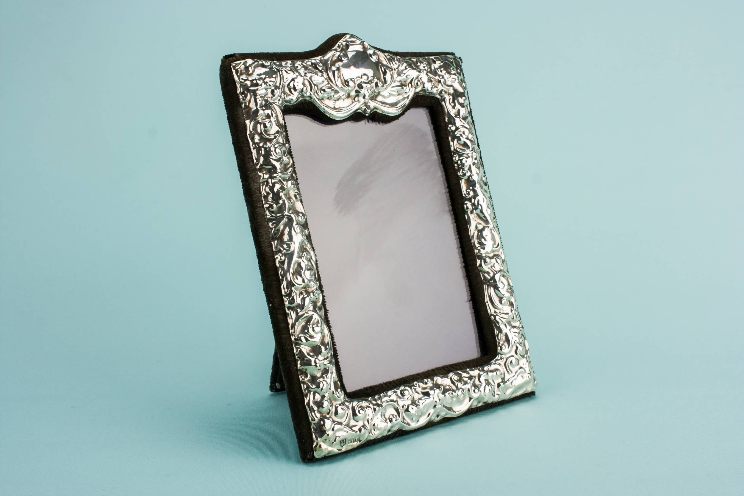 Vintage Retro Floral — Small silver frame 1