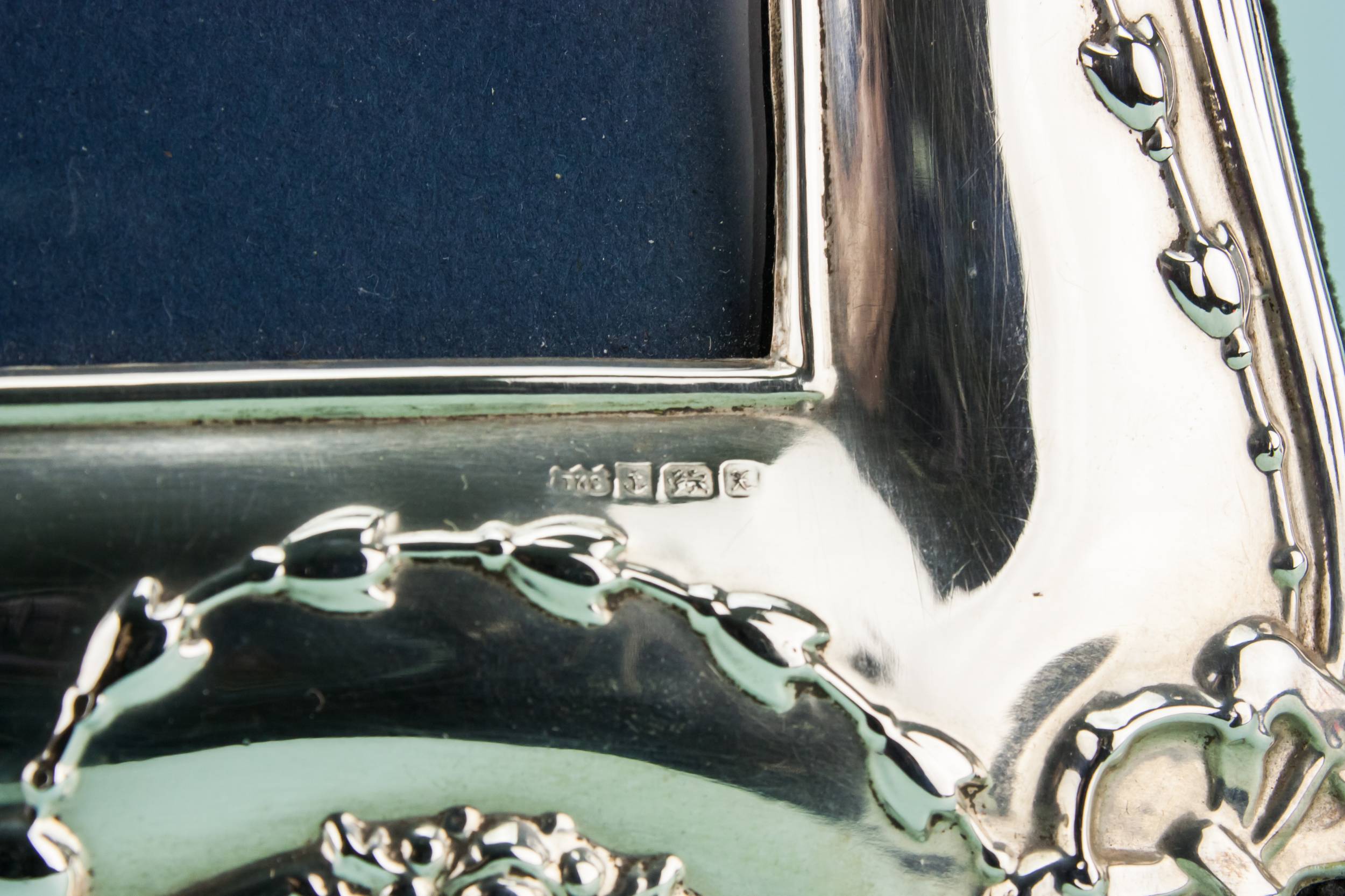 Medium Retro Garlands — Sterling silver photo frame 3