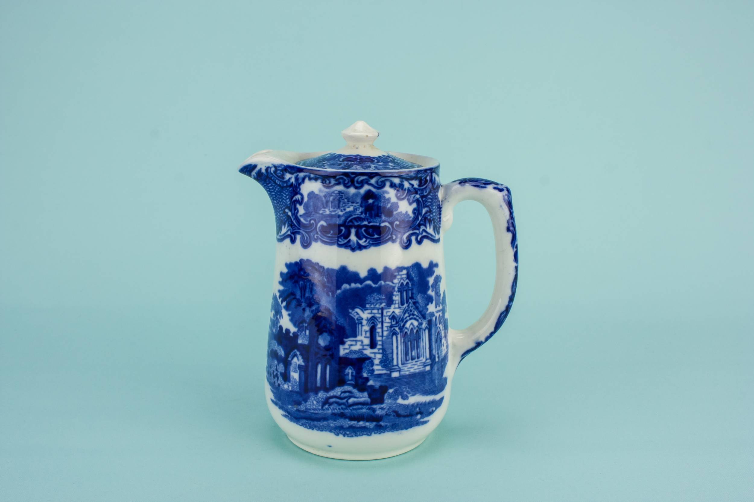 Victorian Vintage Medium — Blue pottery jug