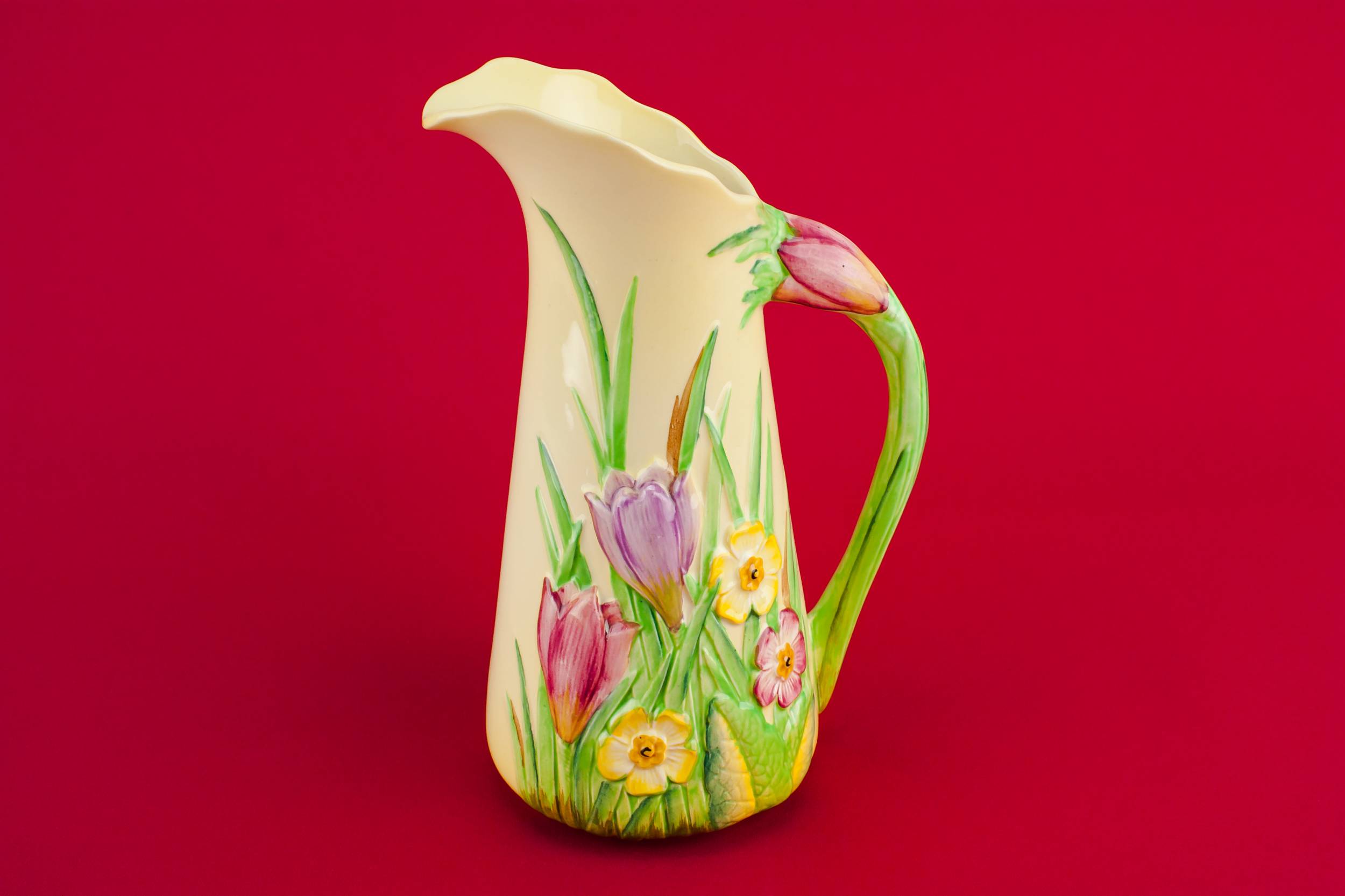 Vintage Unusual Milk — Water yellow jug